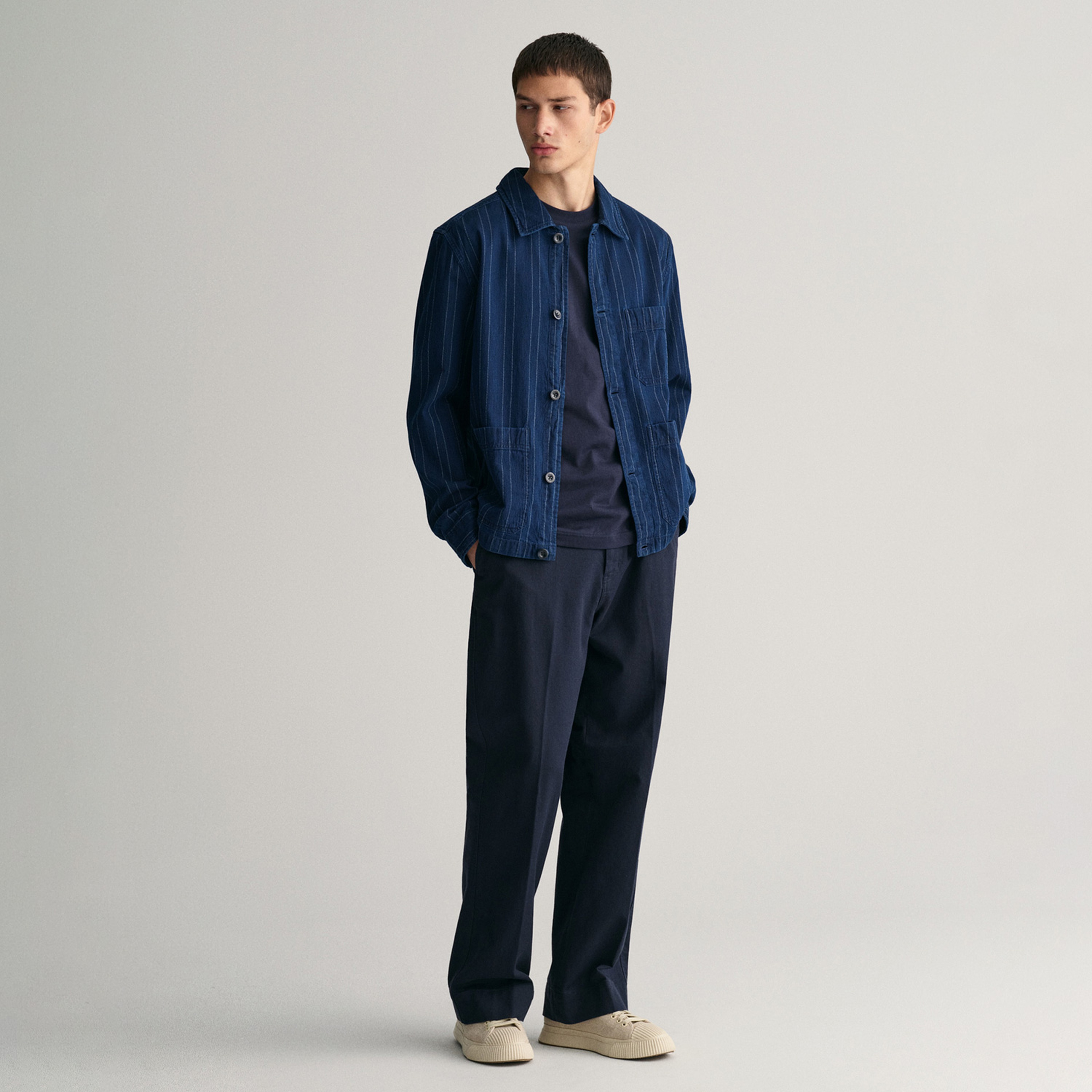 GANT Erkek Lacivert Regular Fit T-Shirt
