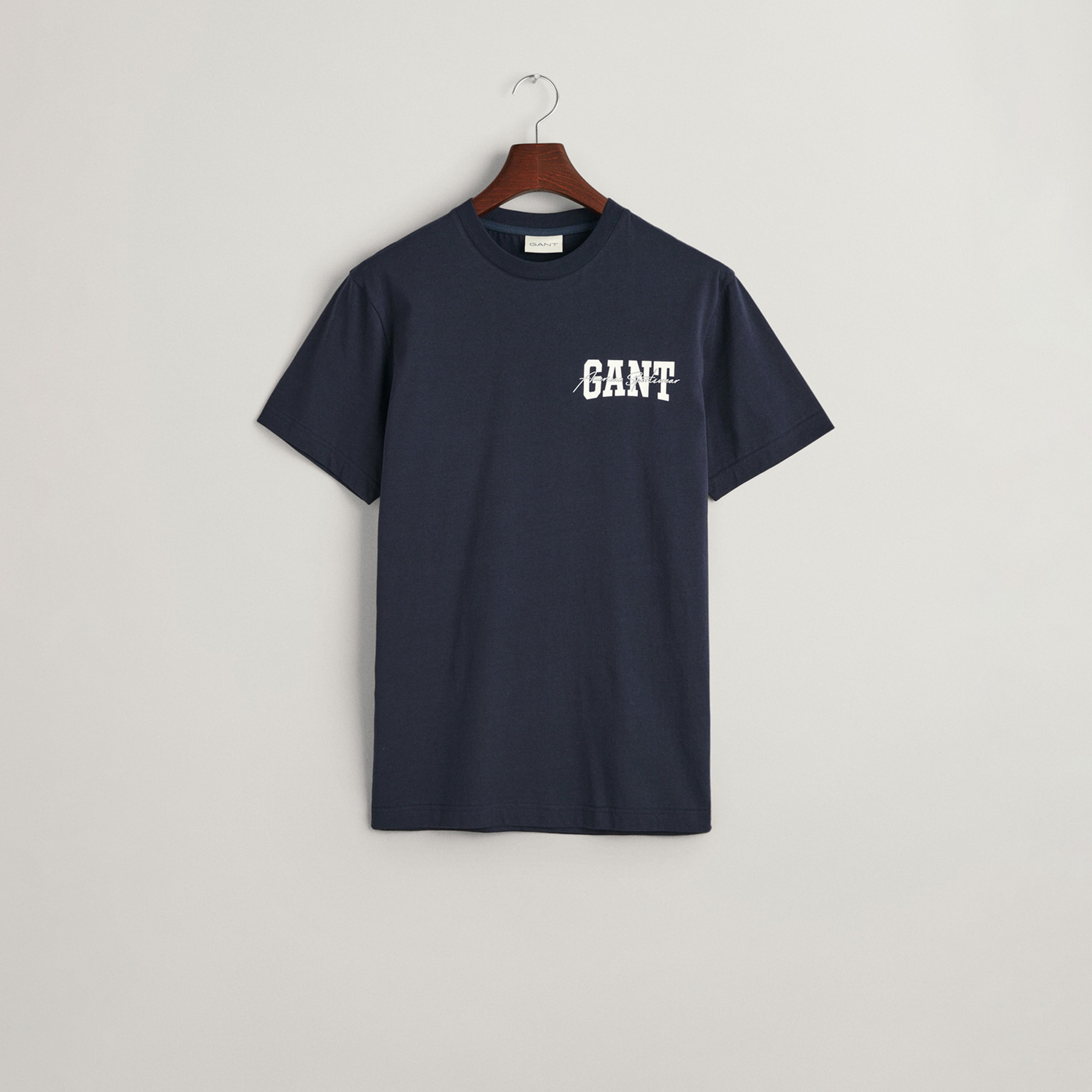 GANT Erkek Lacivert Regular Fit T-Shirt