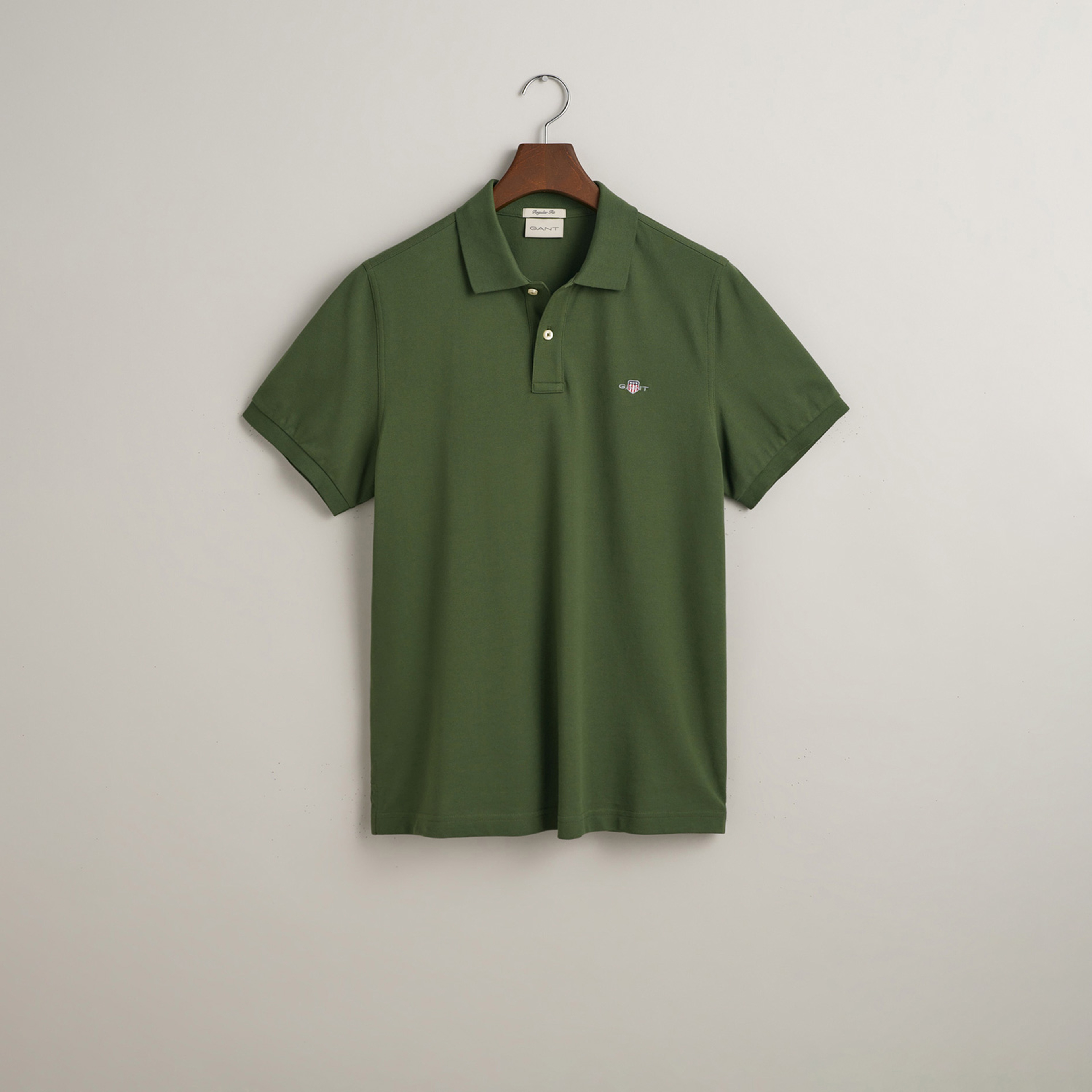 GANT Erkek Yeşil Regular Fit Polo
