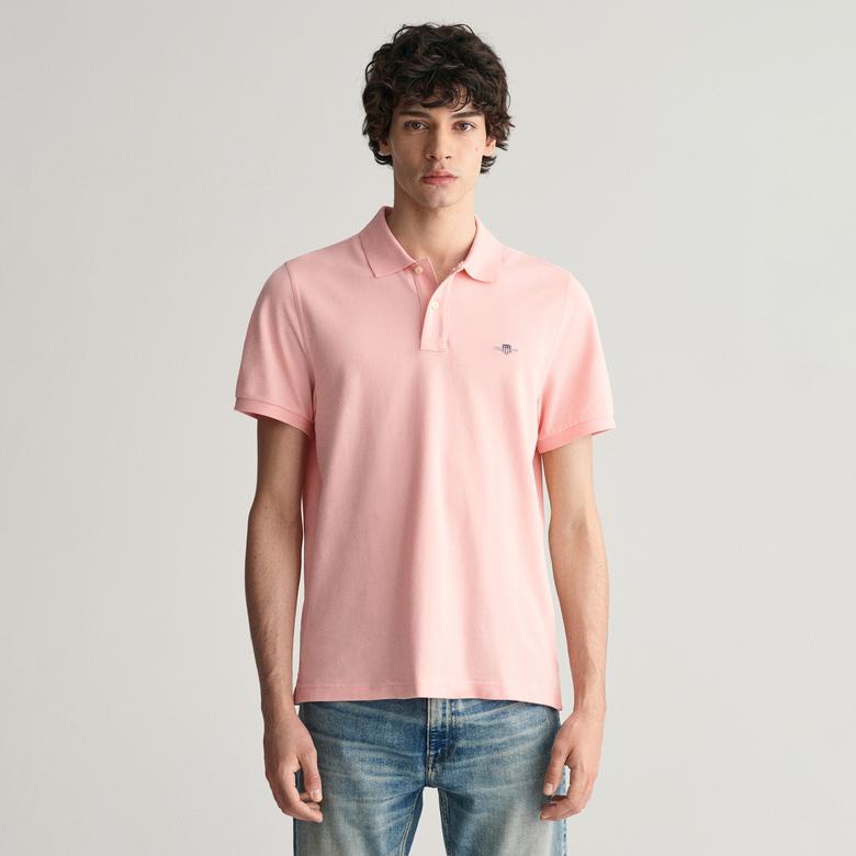 GANT Erkek Pembe Regular Fit Logolu Polo