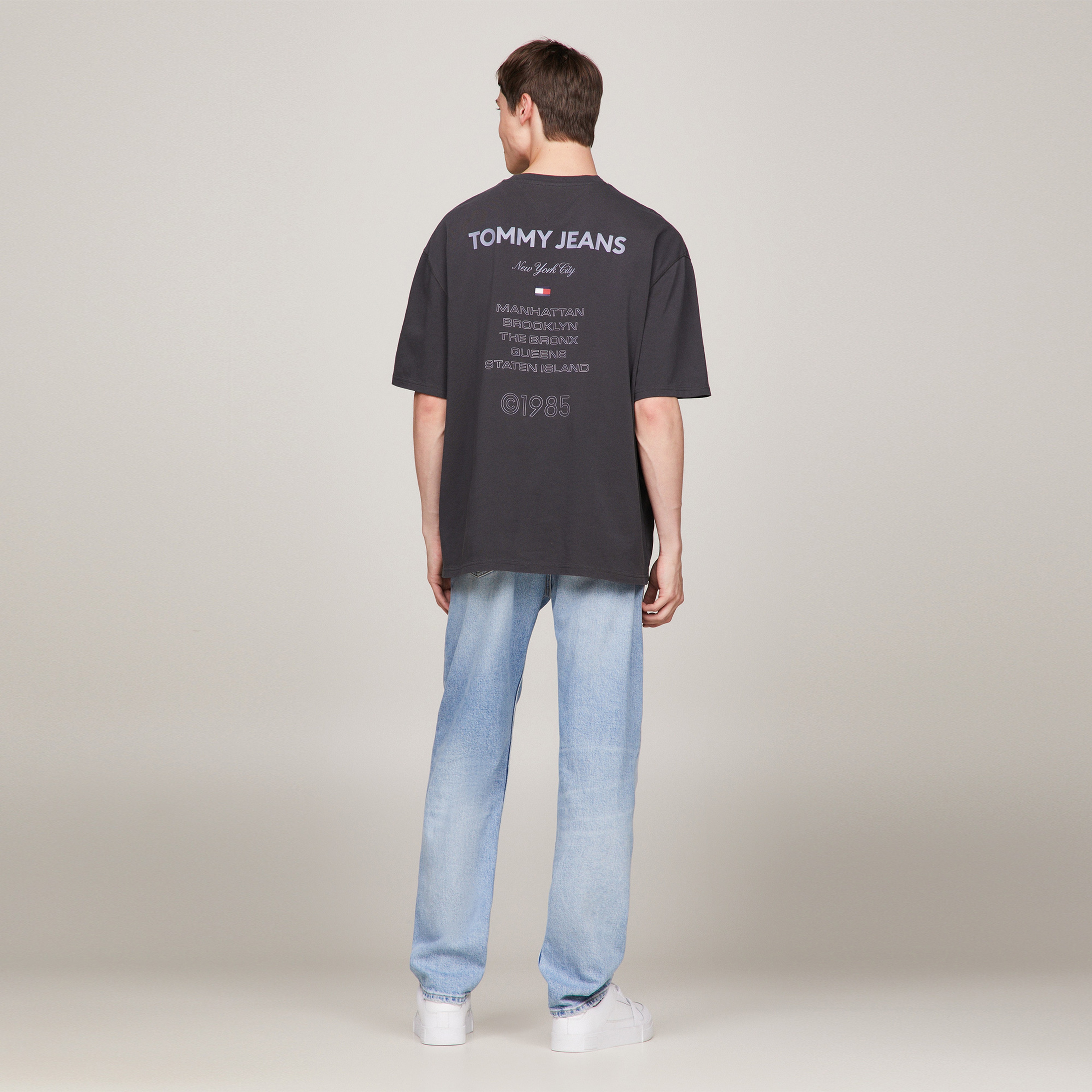 Tommy Hilfiger Erkek Gri Tshirt