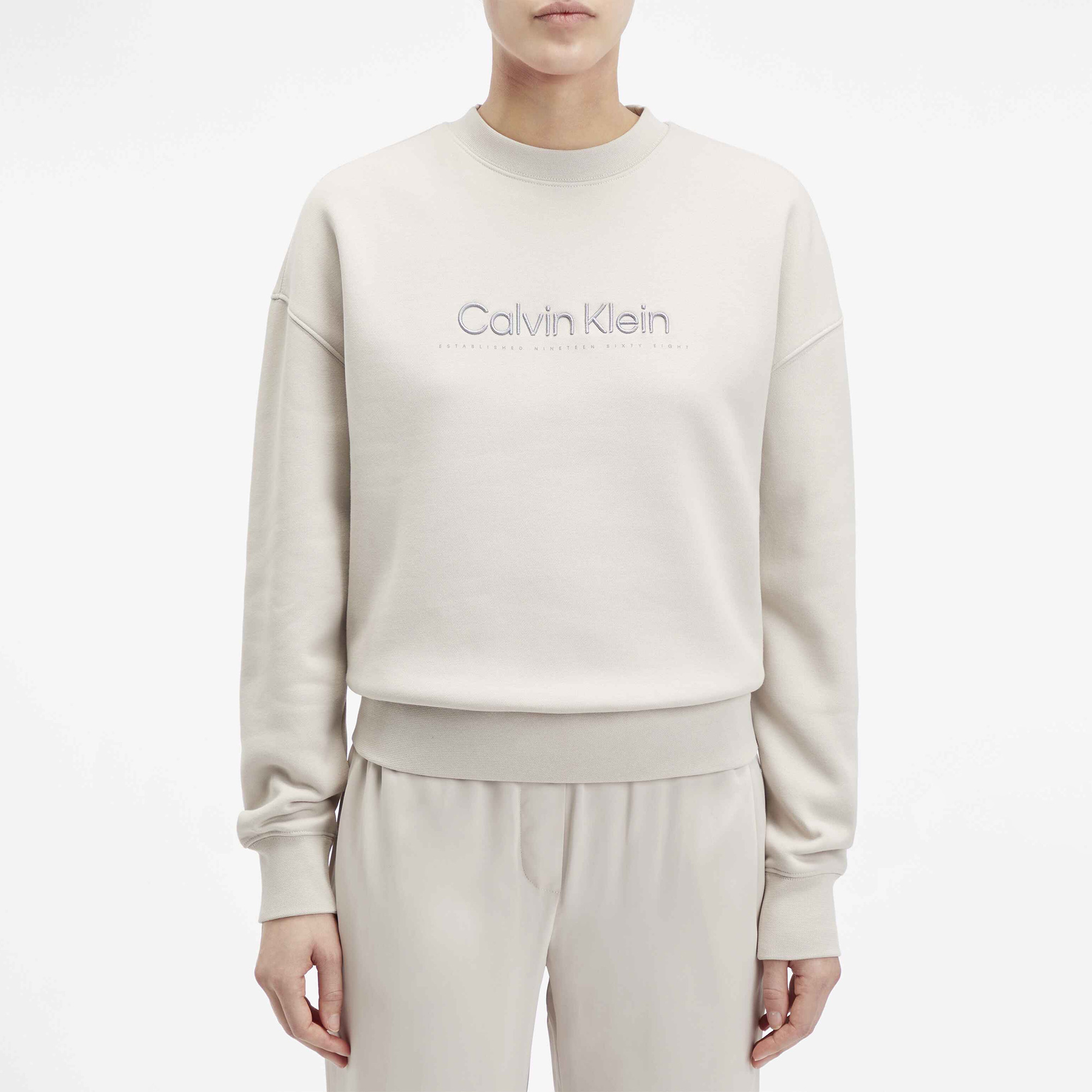 Calvin Klein Kadın Gri Sweatshirt