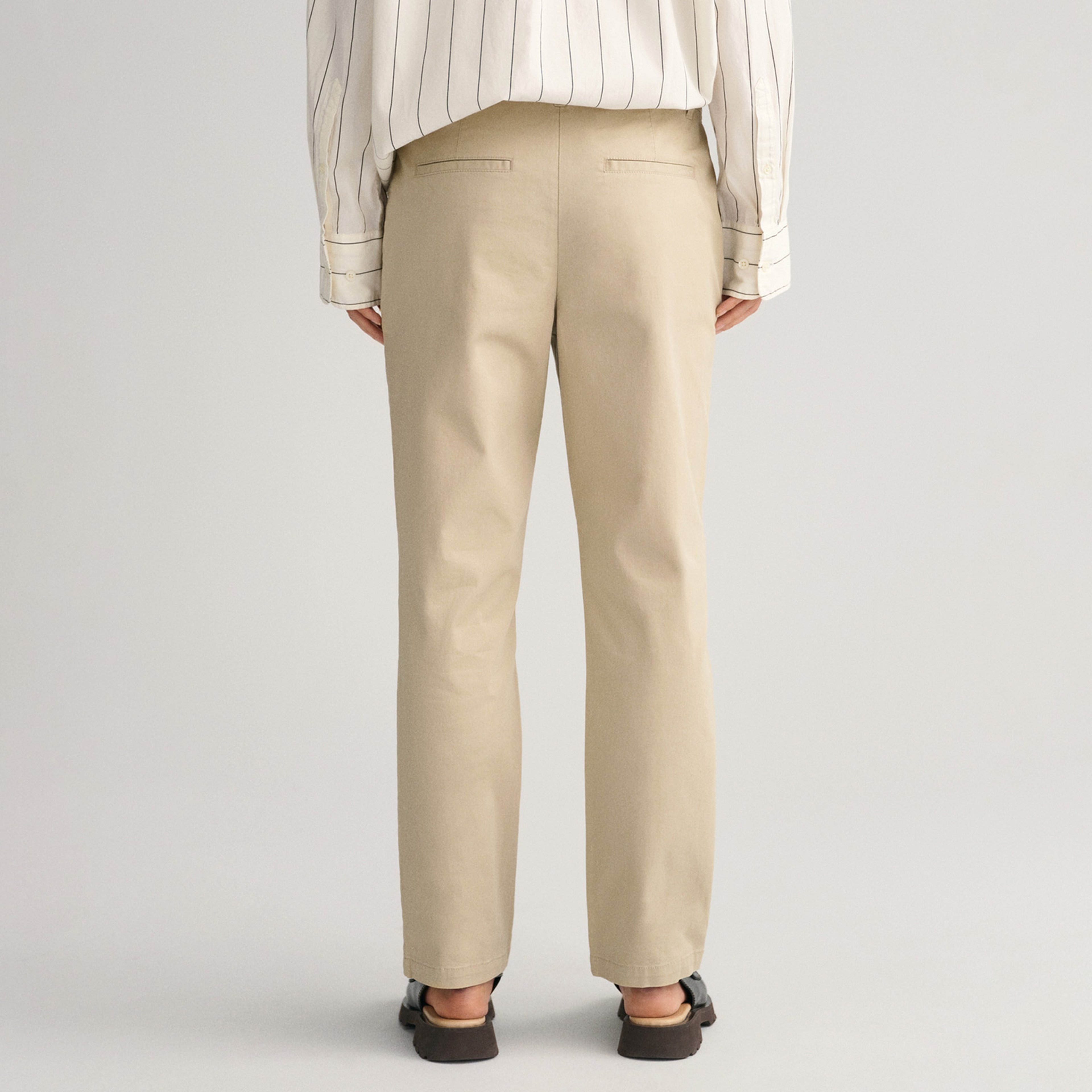 GANT Kadın Bej Slim Fit Pantolon