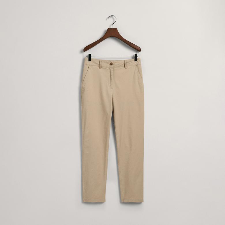 GANT Kadın Bej Slim Fit Pantolon