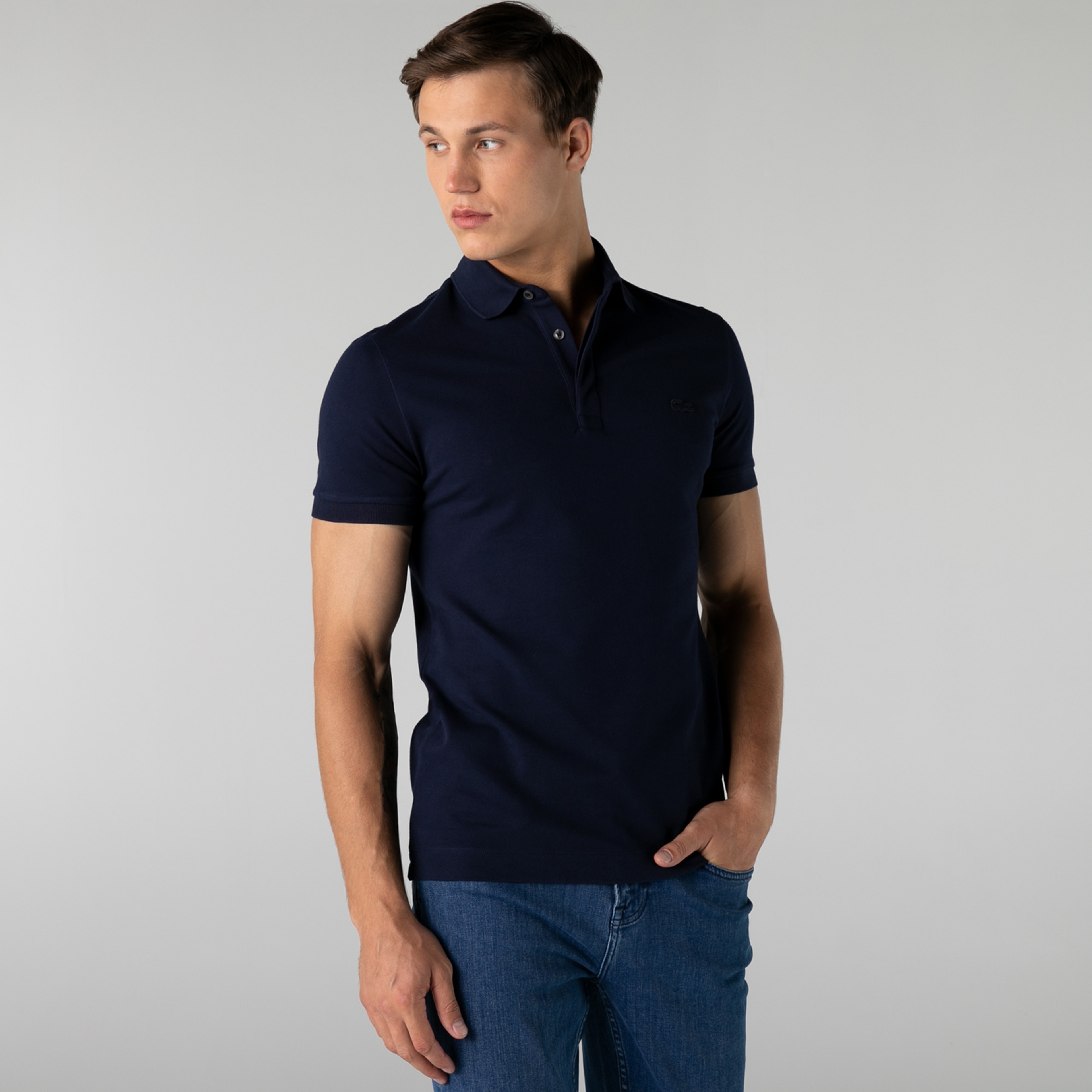 Erkek Regular Fit Lacivert Paris Polo