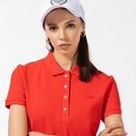 Kadın Slim Fit Kırmızı Polo