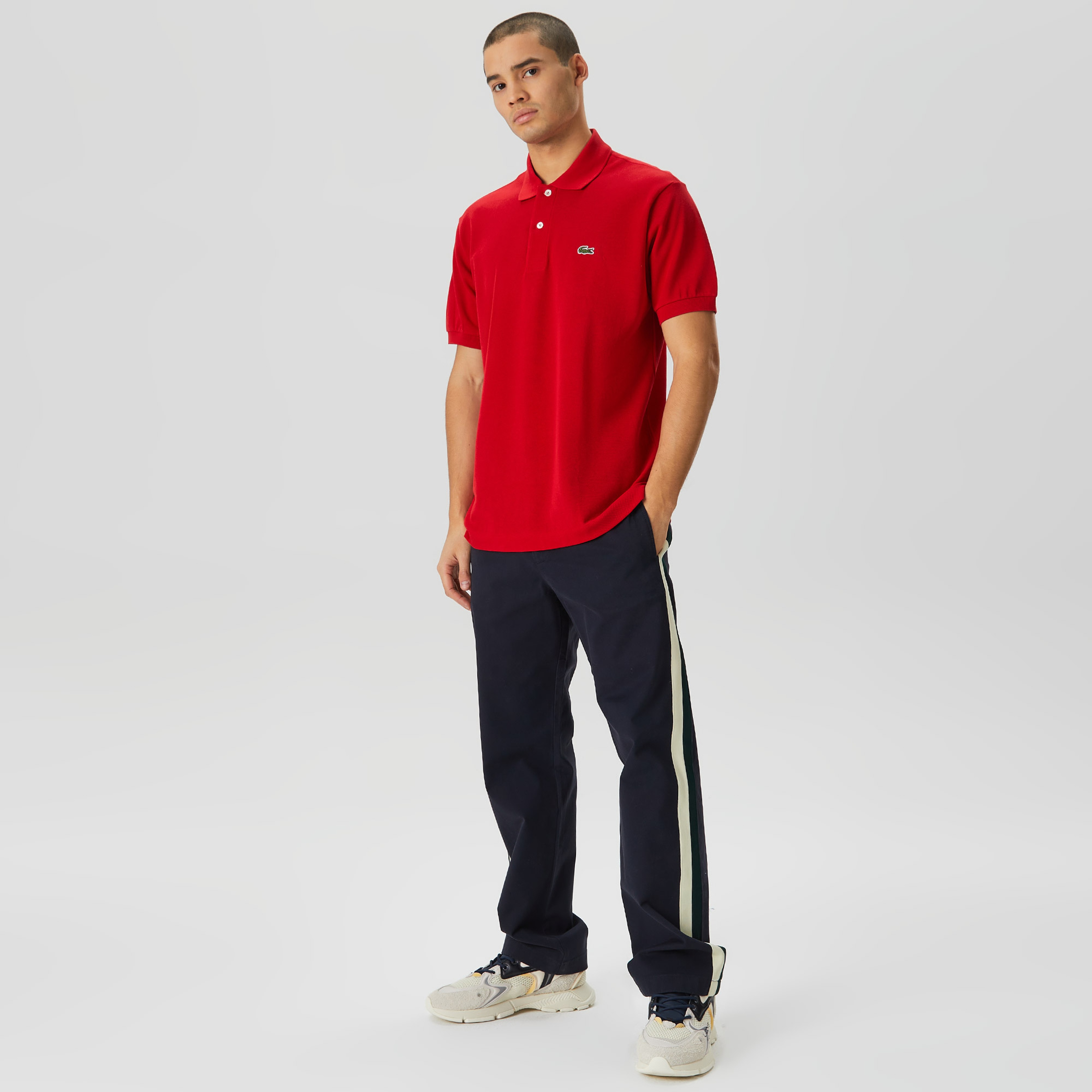 L.12.12 Erkek Classic Fit Kırmızı Polo