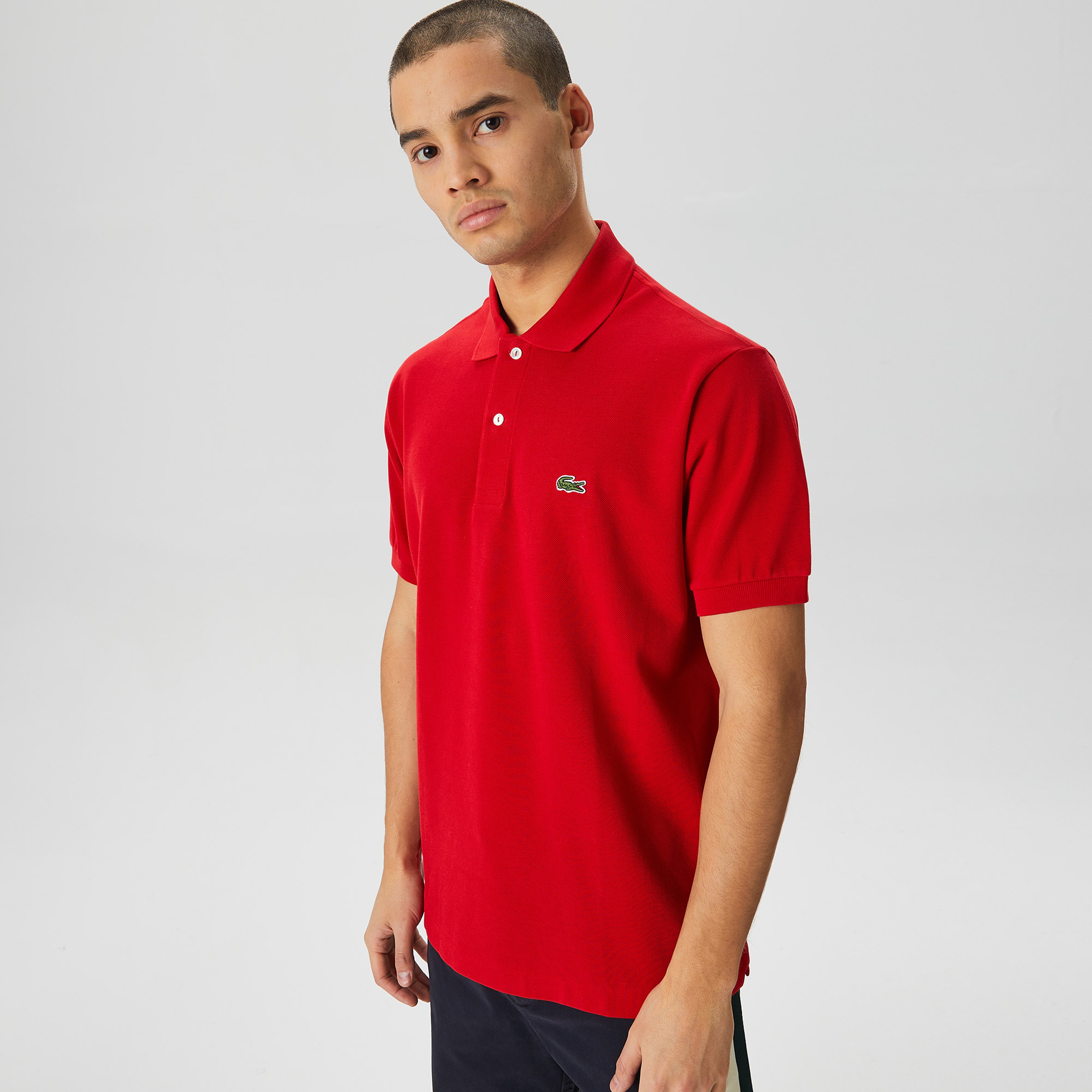 L.12.12 Erkek Classic Fit Kırmızı Polo
