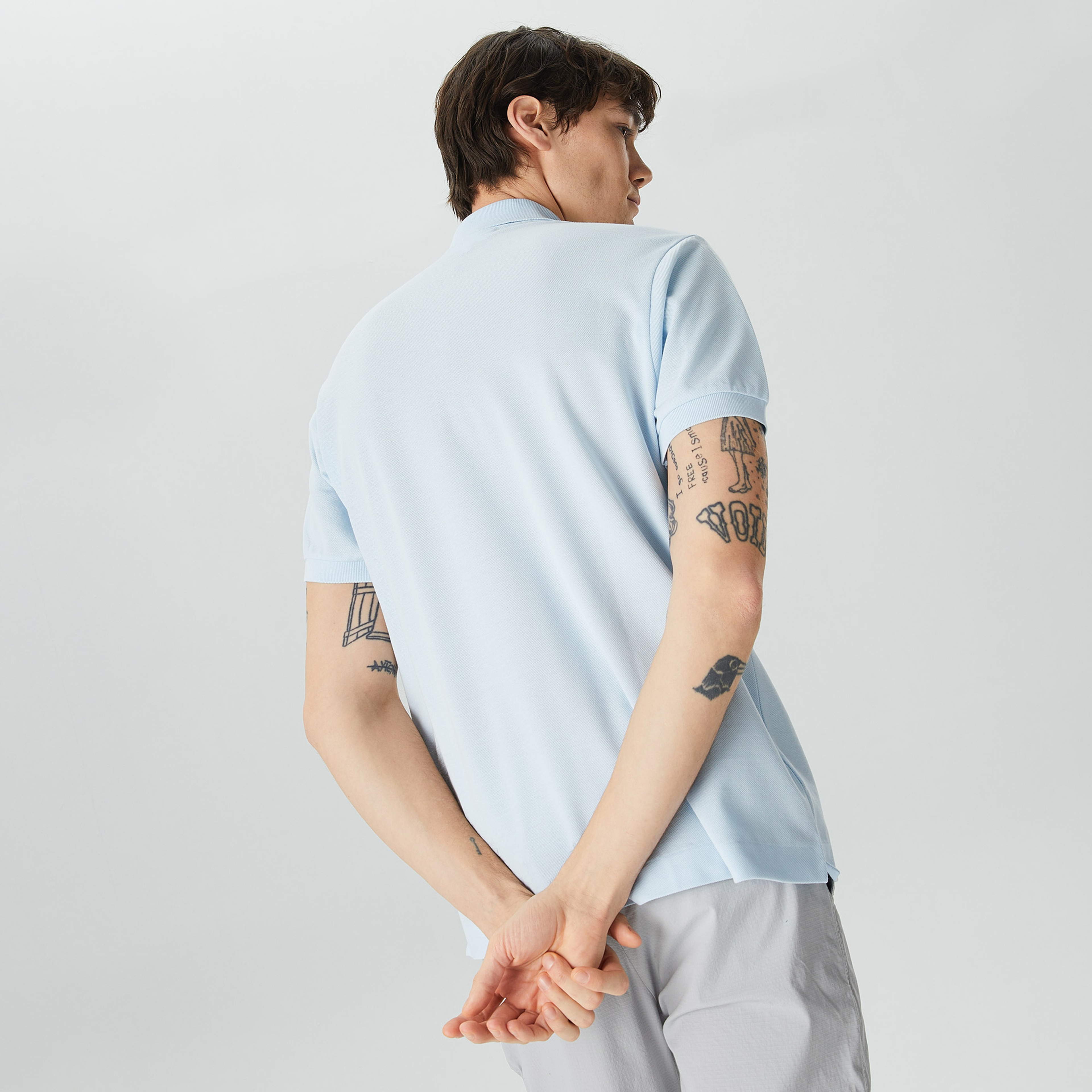 L.12.12 Erkek Classic Fit Açık Mavi Polo