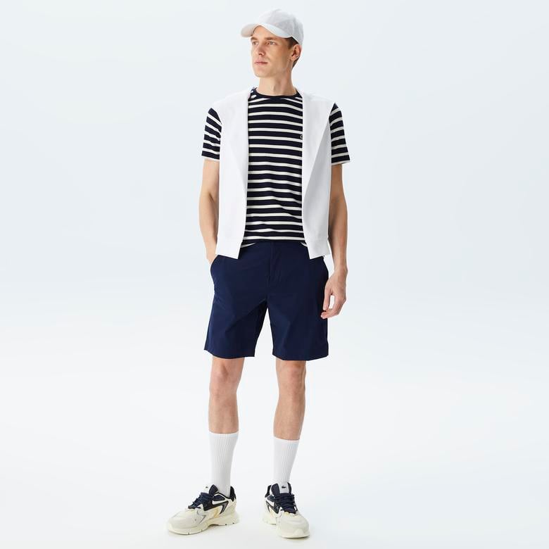 Erkek Slim Fit Lacivert Bermuda