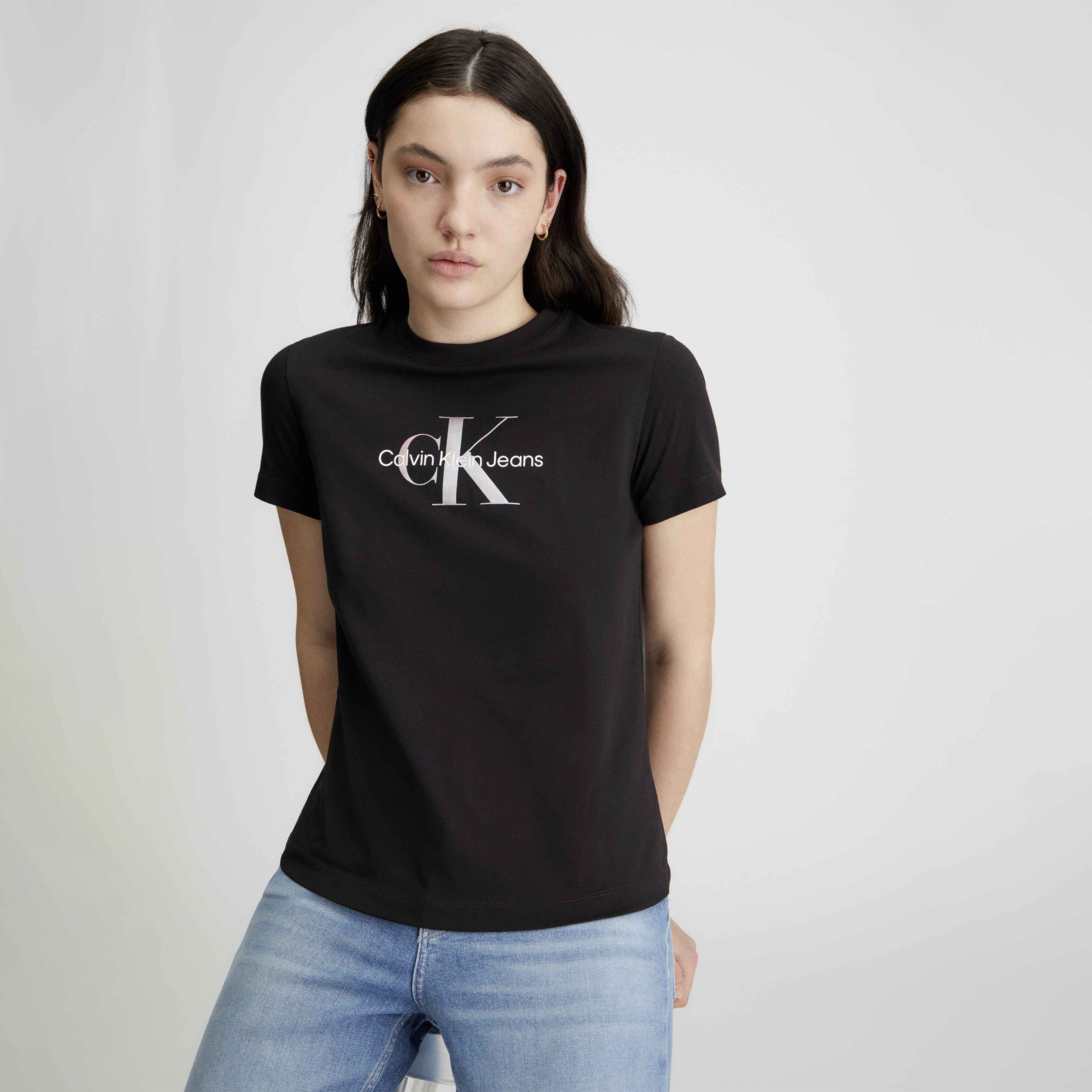 Calvin Klein Kadın Siyah T-Shirt