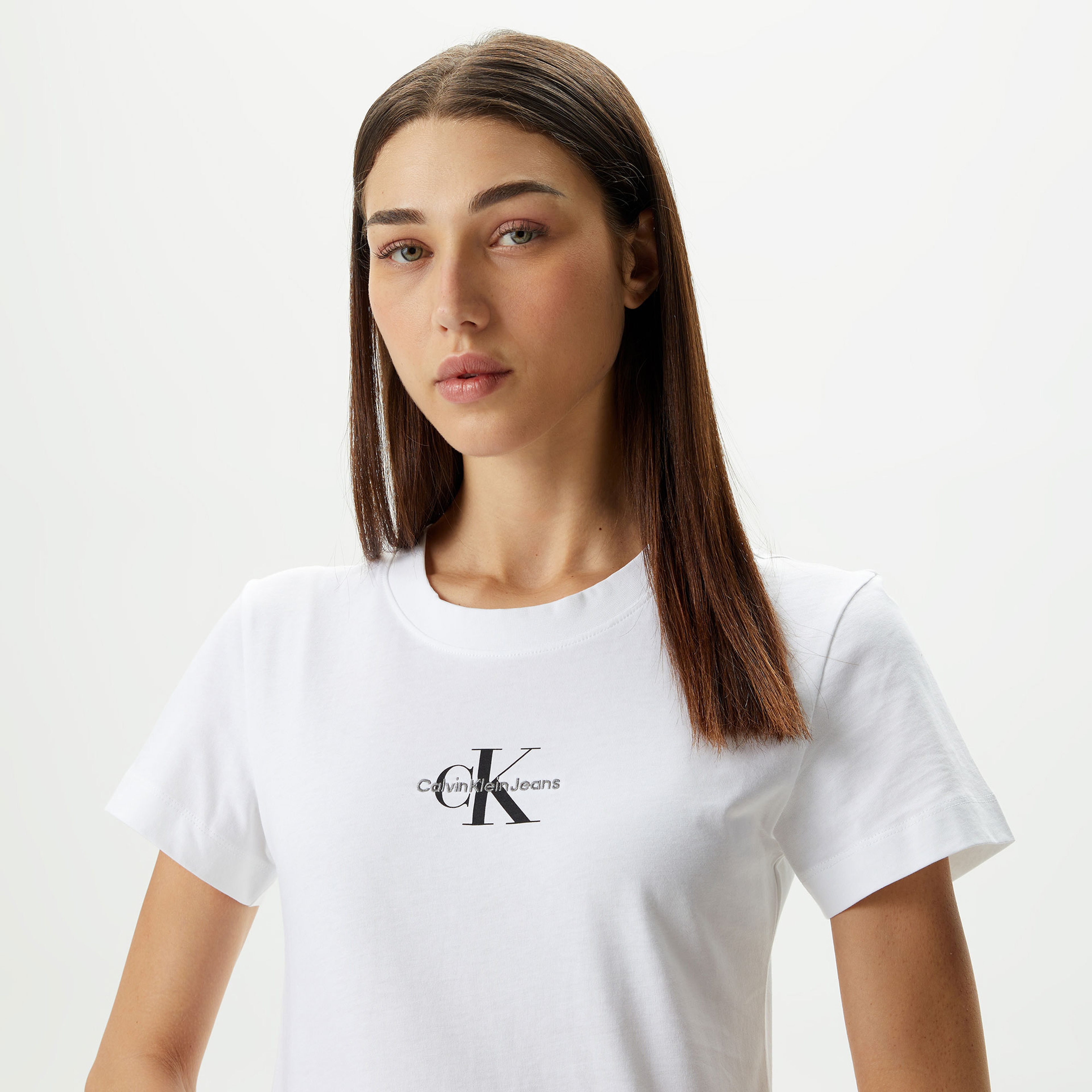 Calvin Klein Kadın Beyaz Tshirt