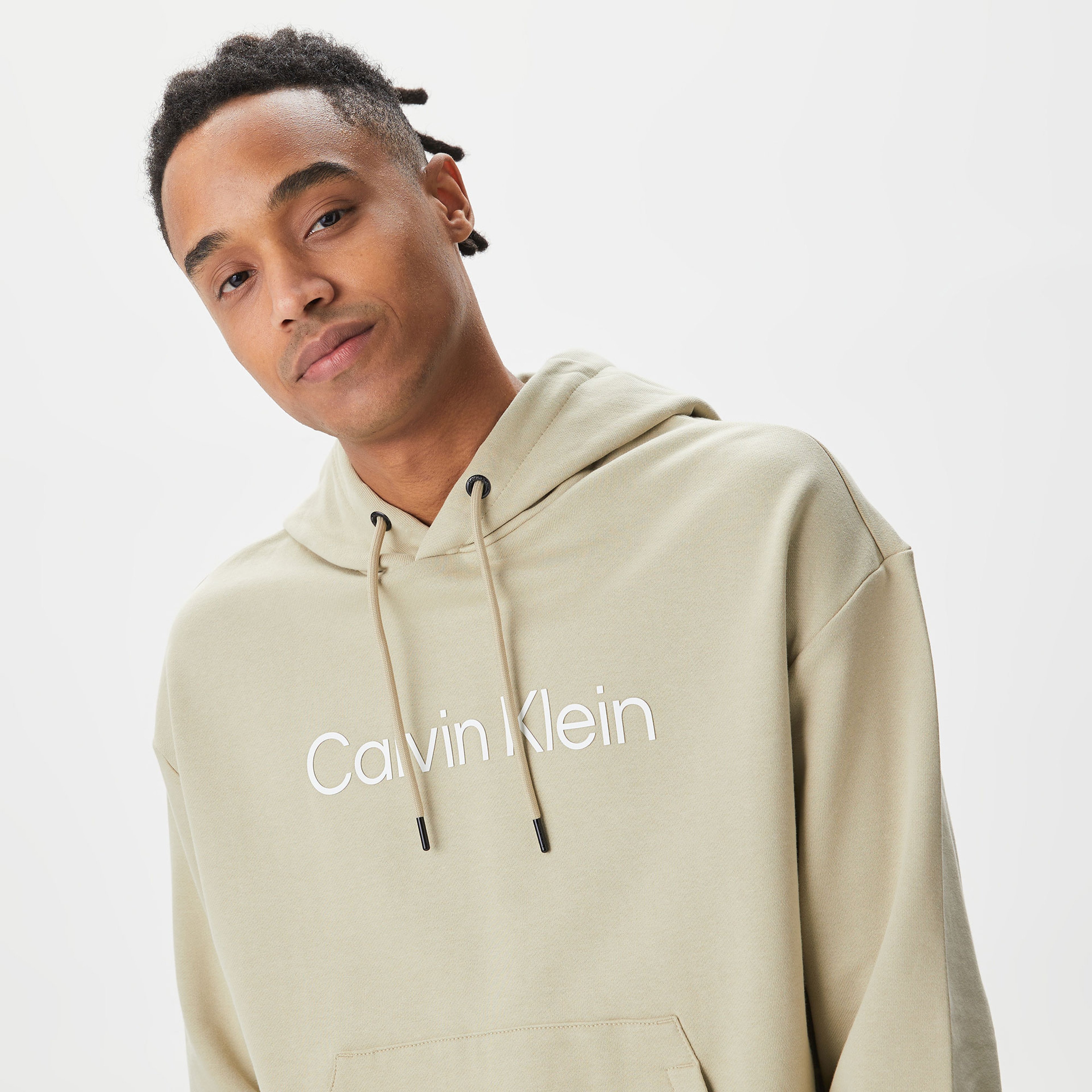 Calvin Klein New Essentials Erkek Bej Sweatshirt