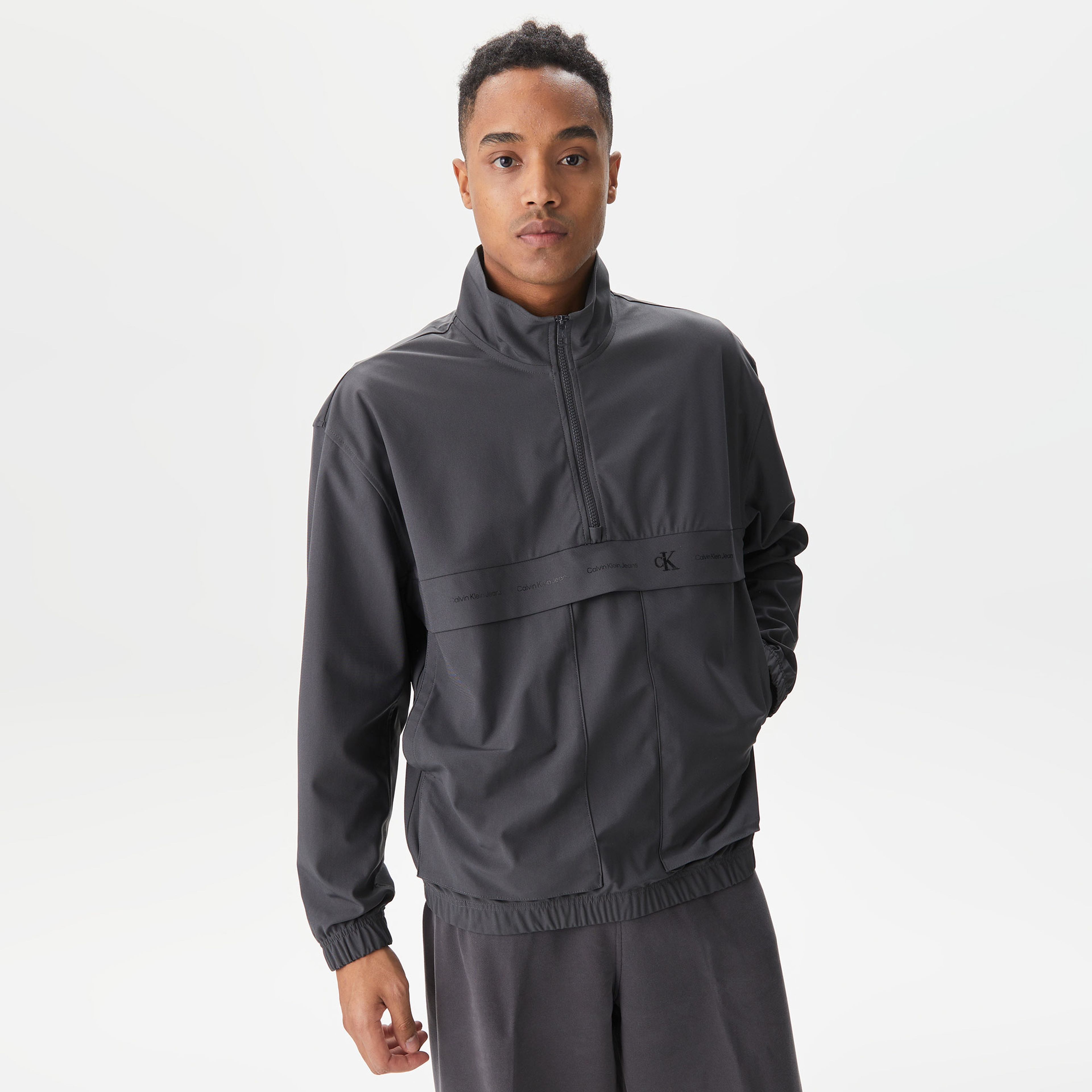 Calvin Klein Erkek Gri Sweatshirt