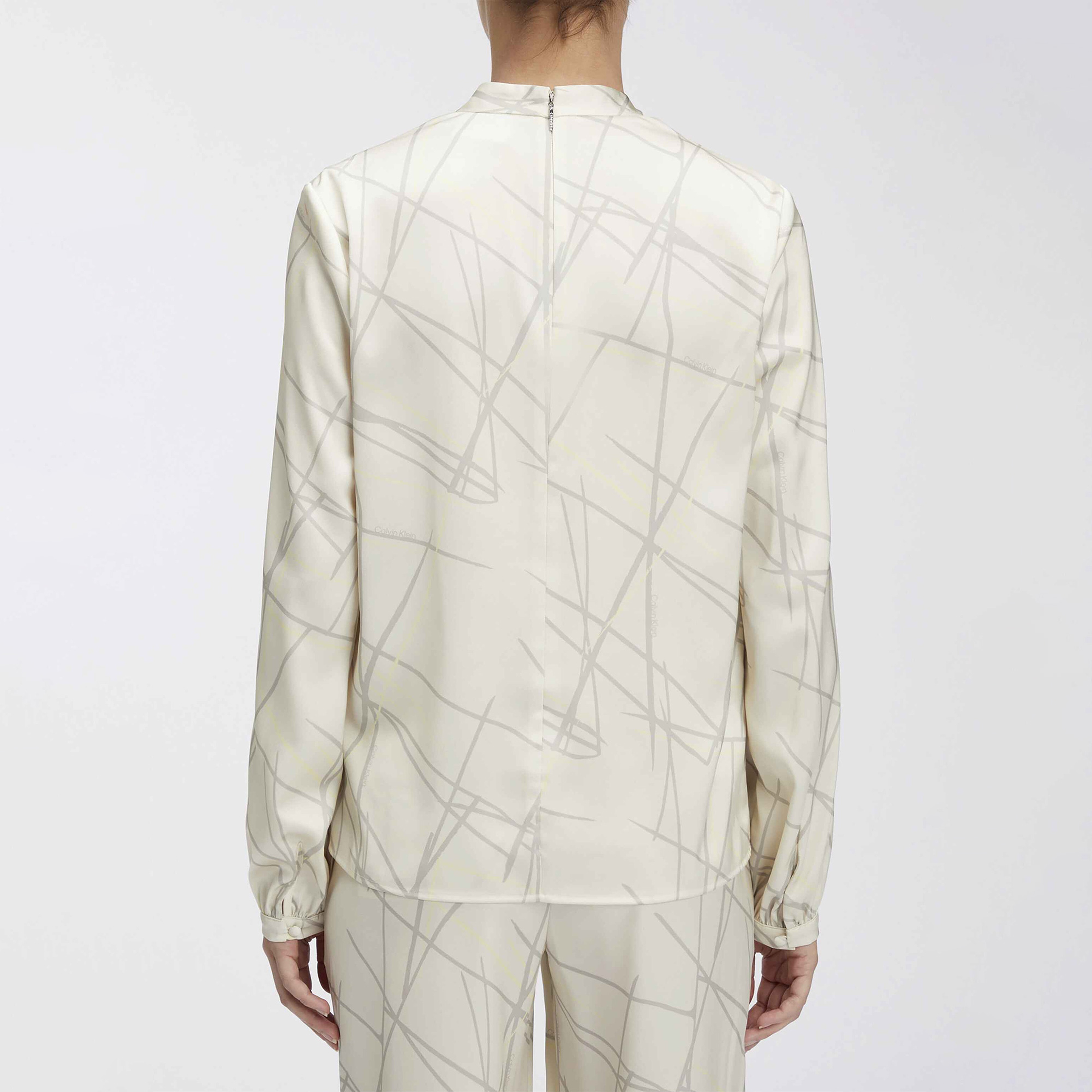 Calvin Klein Kadın Beyaz Tshirt