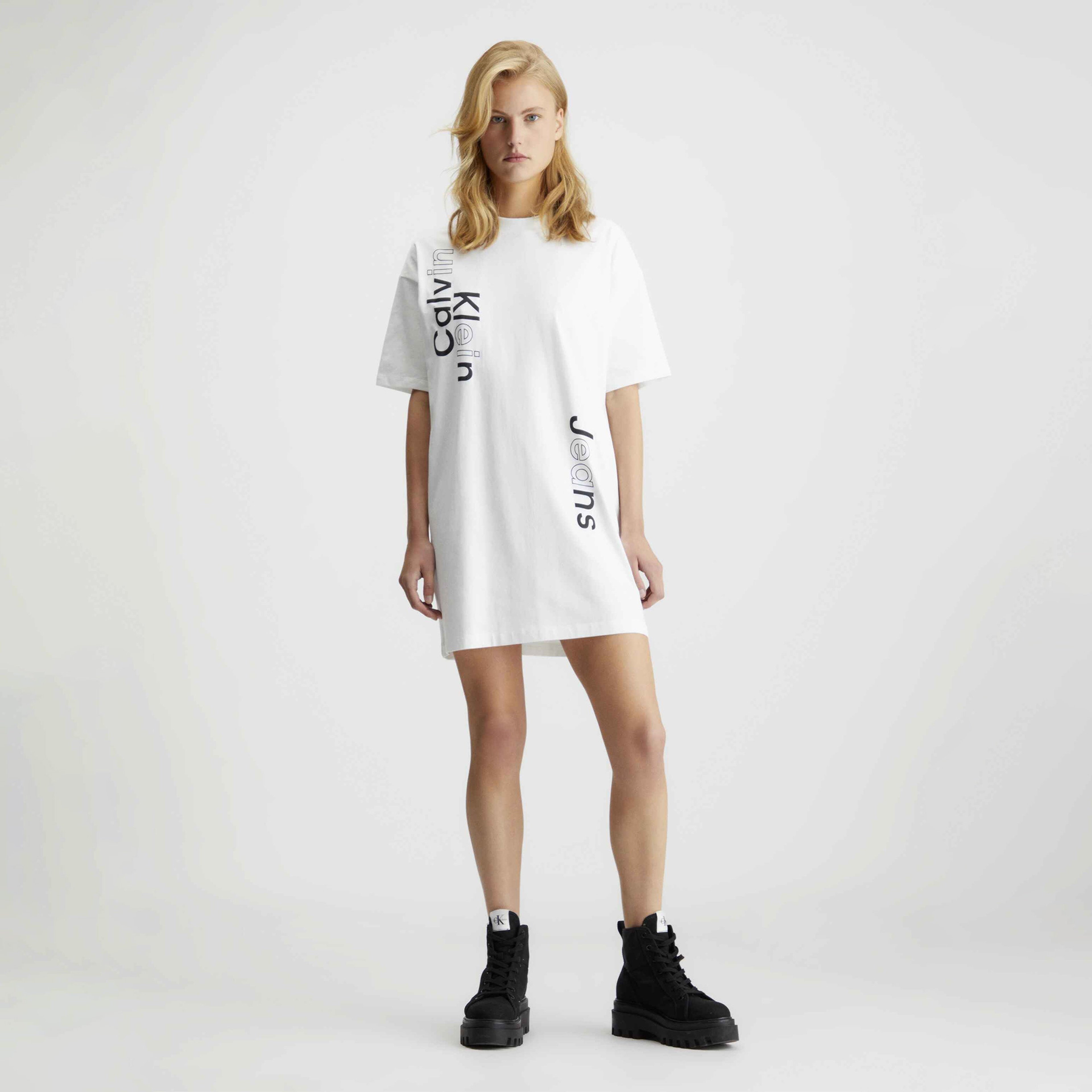 Calvin Klein Kadın Beyaz Elbise