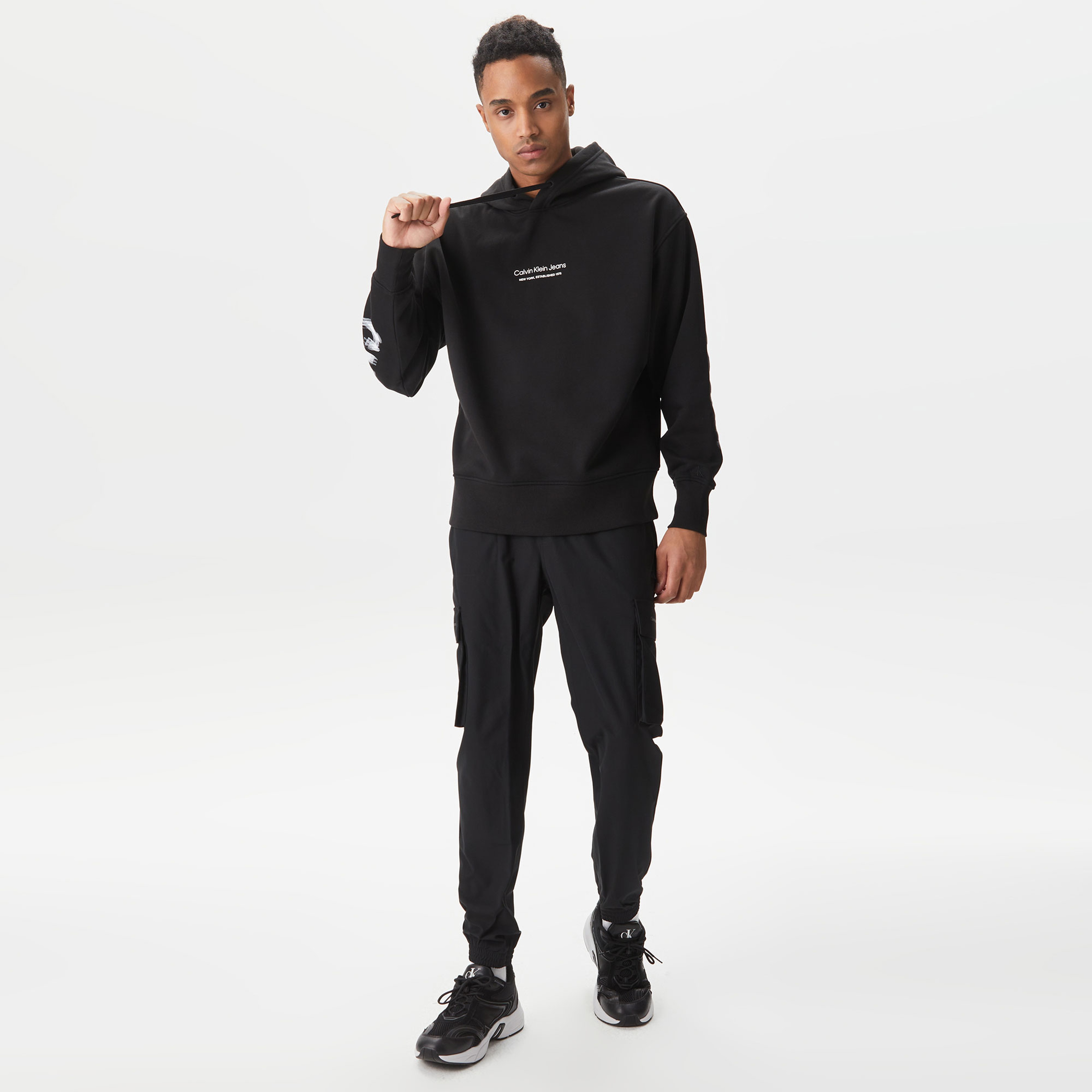 Calvin Klein Erkek Siyah Sweatshirt