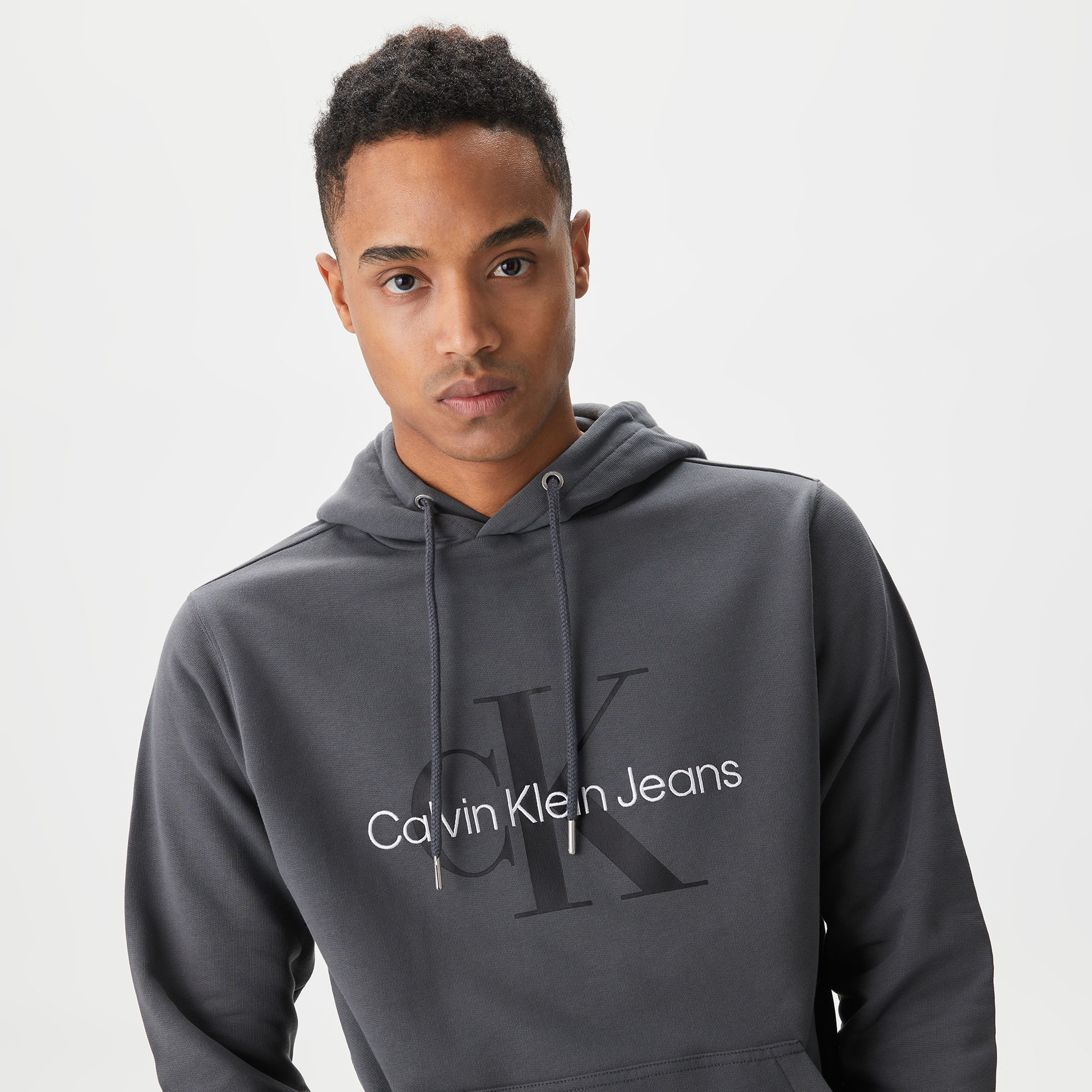 Calvin Klein Erkek Gri Sweatshirt