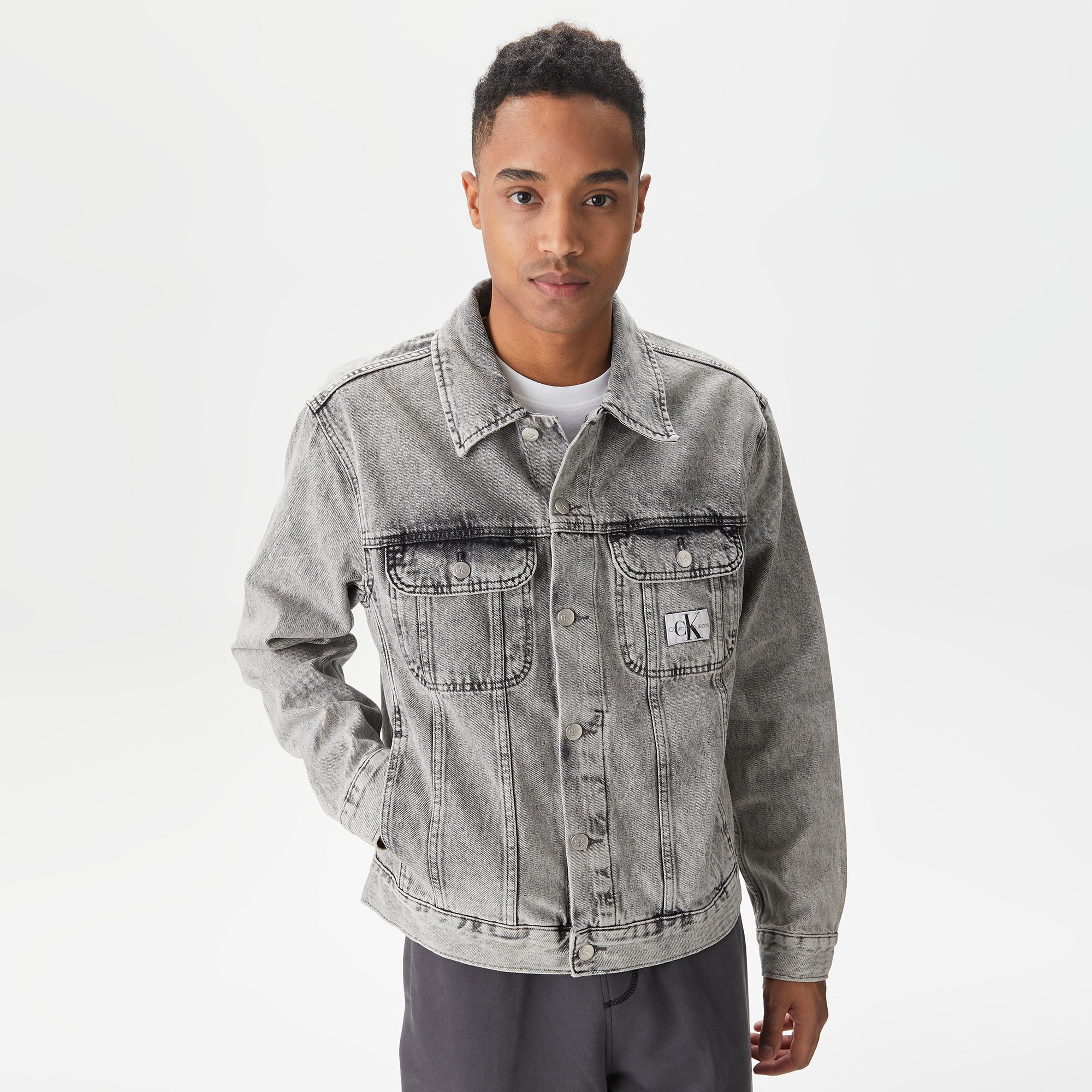 Calvin Klein Erkek Mavi Ceket