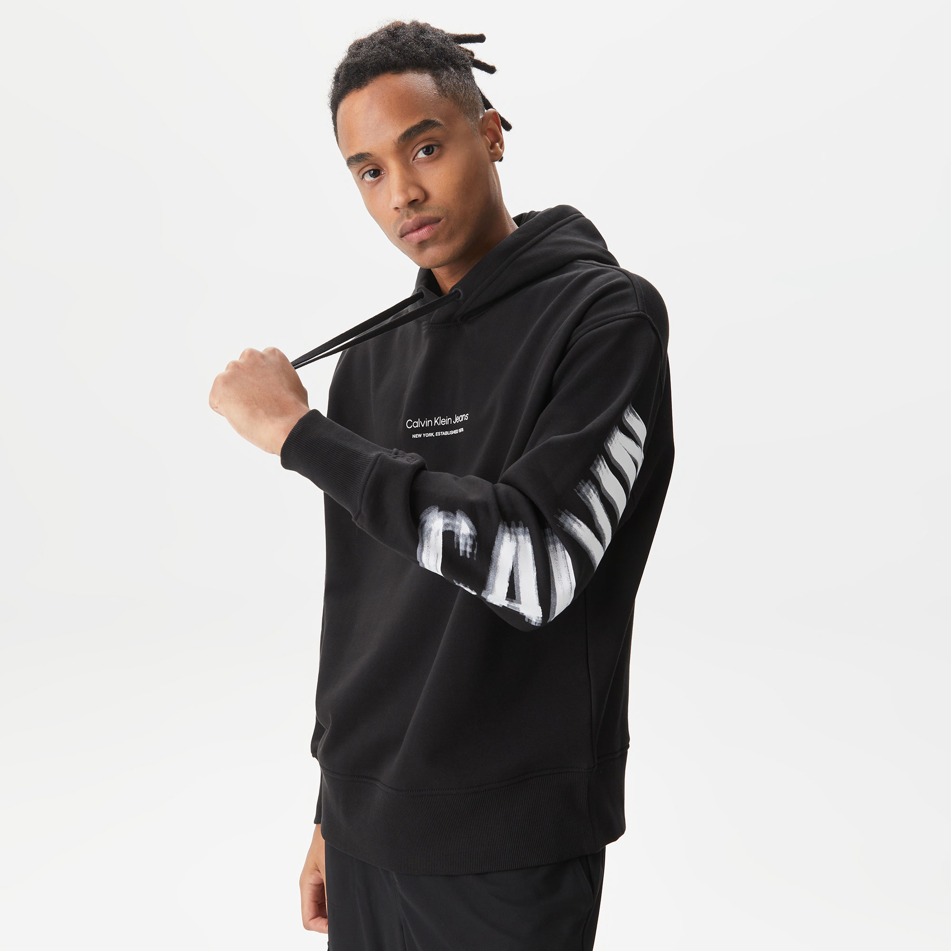 Calvin Klein Erkek Siyah Sweatshirt