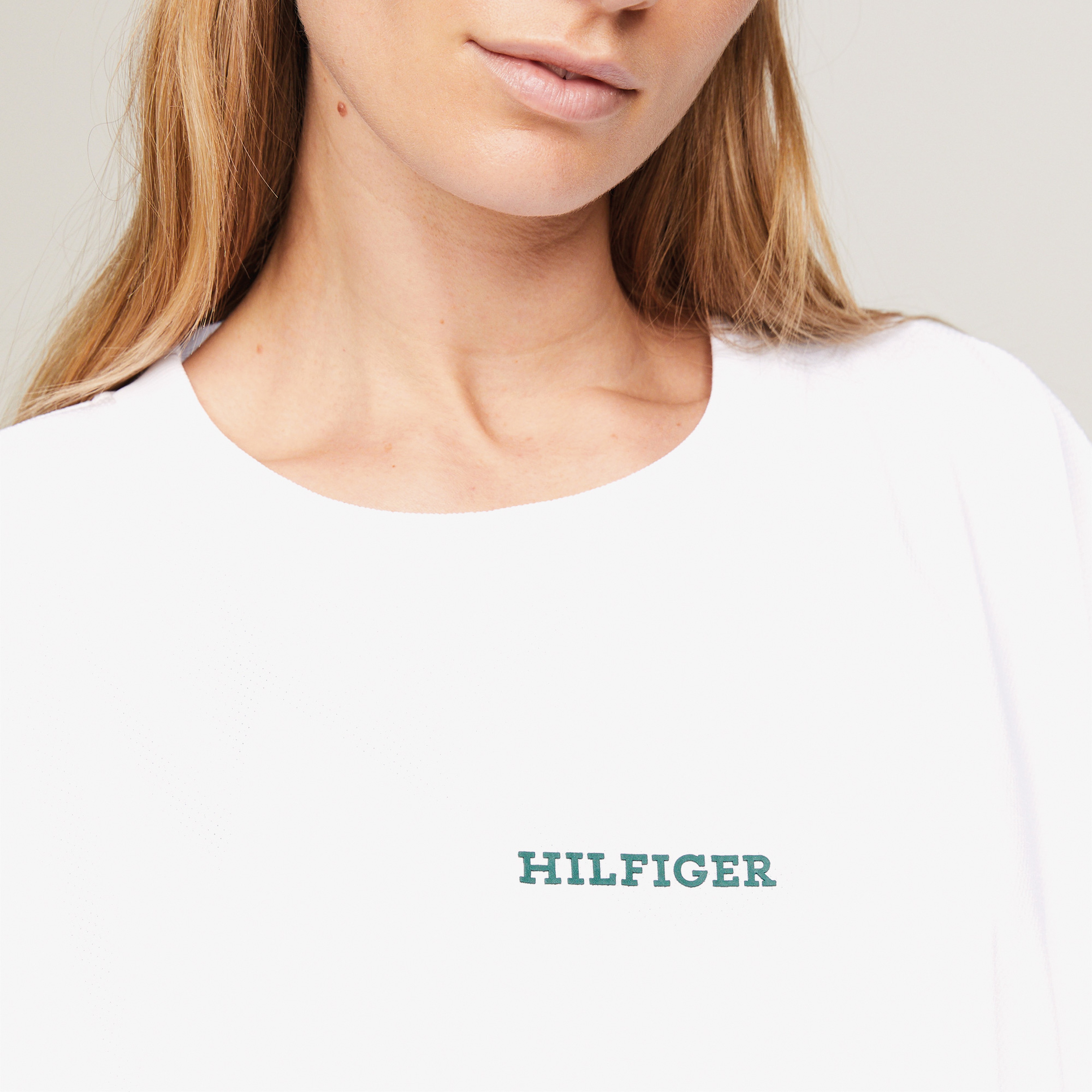 Tommy Hilfiger Kadın Beyaz Tshirt