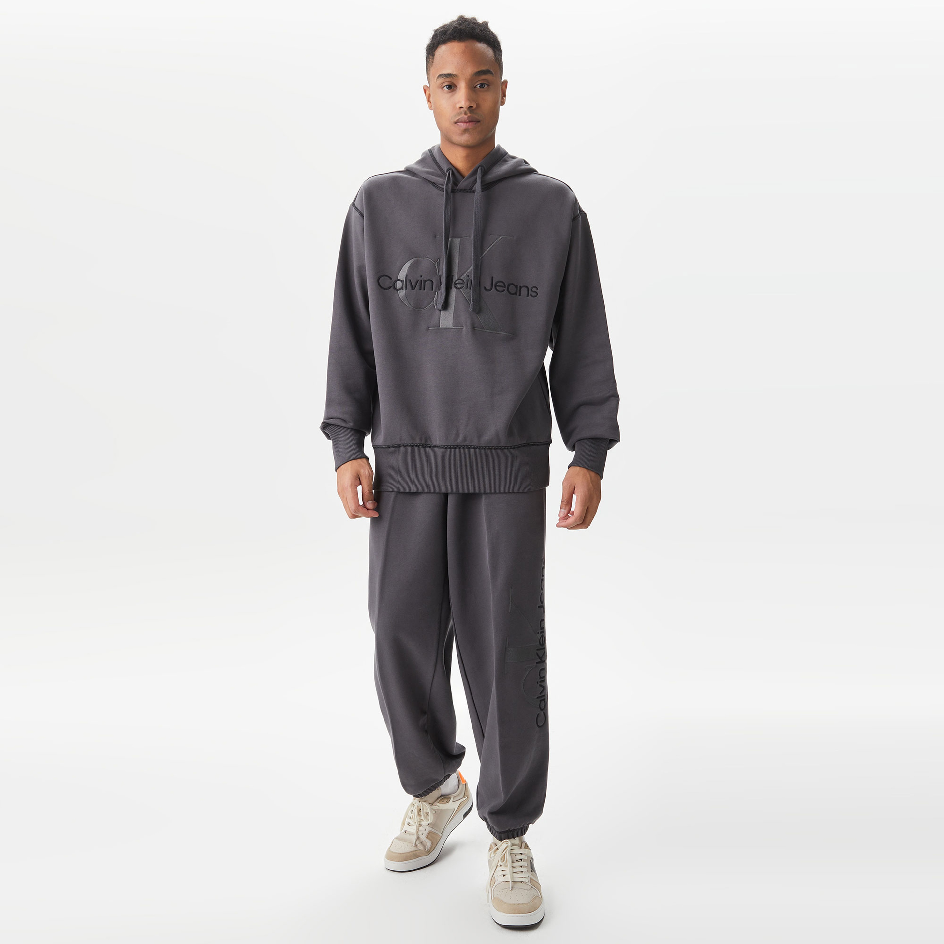 Calvin Klein Erkek Gri Sweatshirt