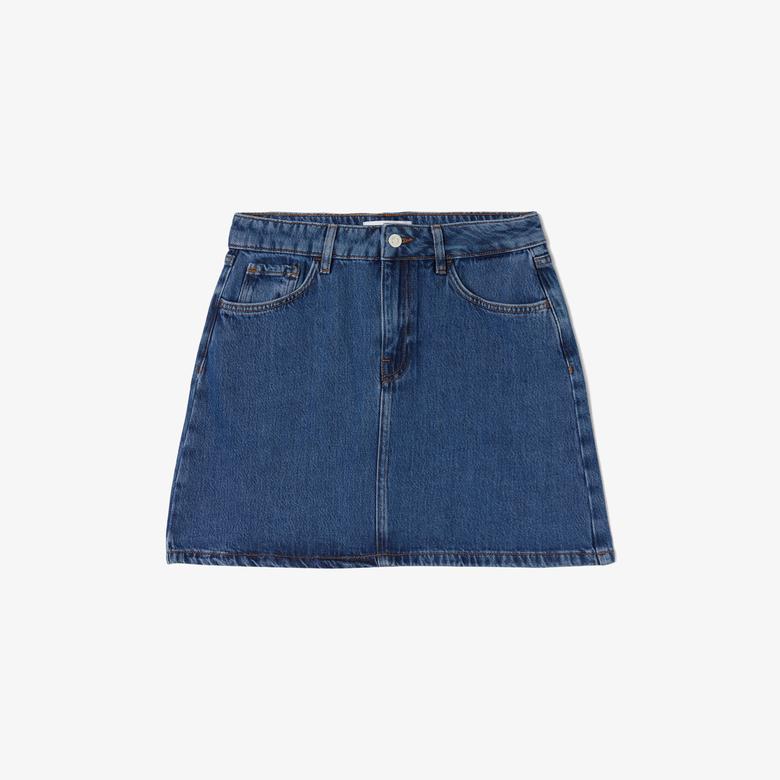 Kadın Denim Mavi Etek