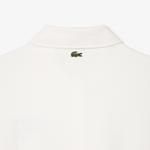 Kadın Polo Yaka Beyaz Sweatshirt