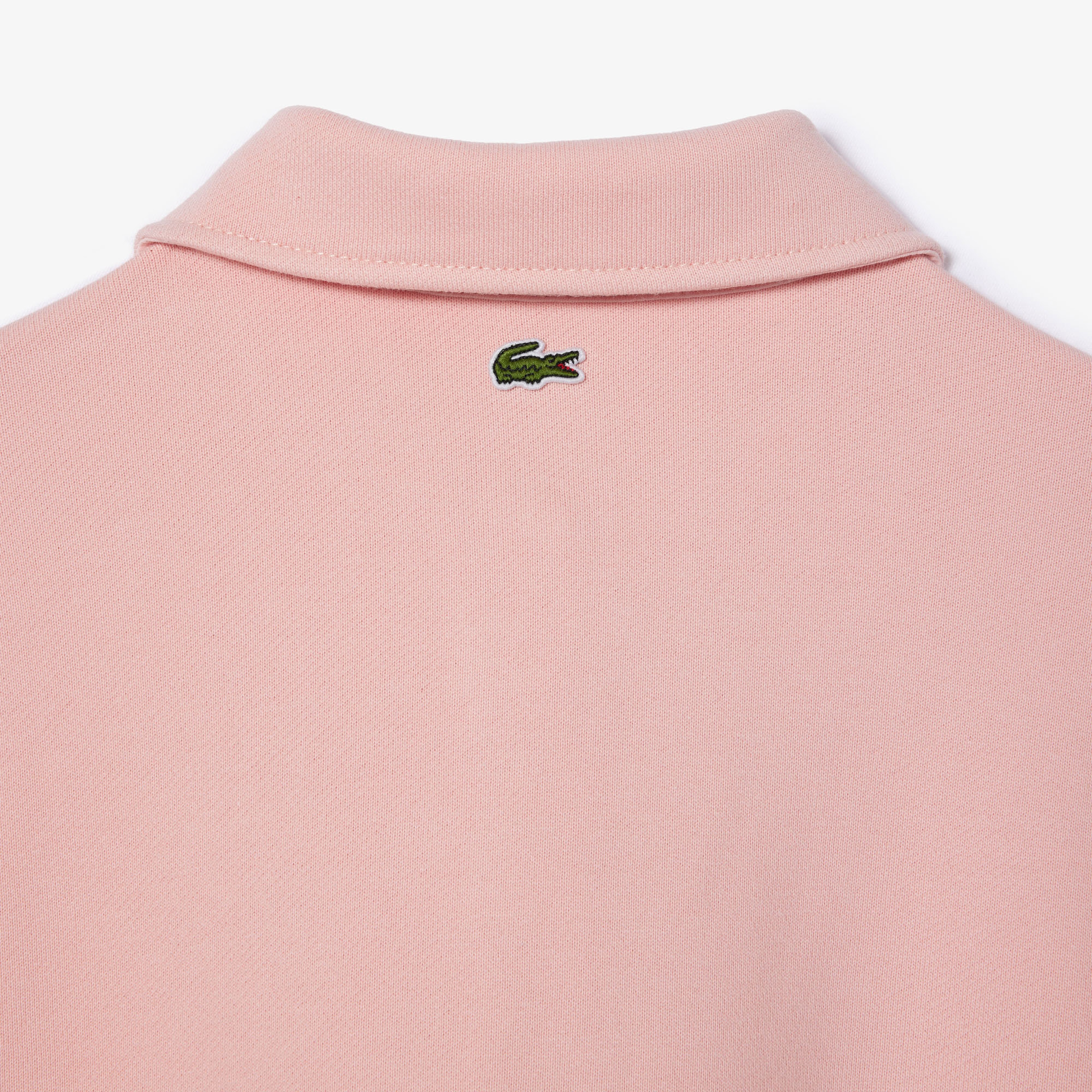 Kadın Polo Yaka Pembe Sweatshirt
