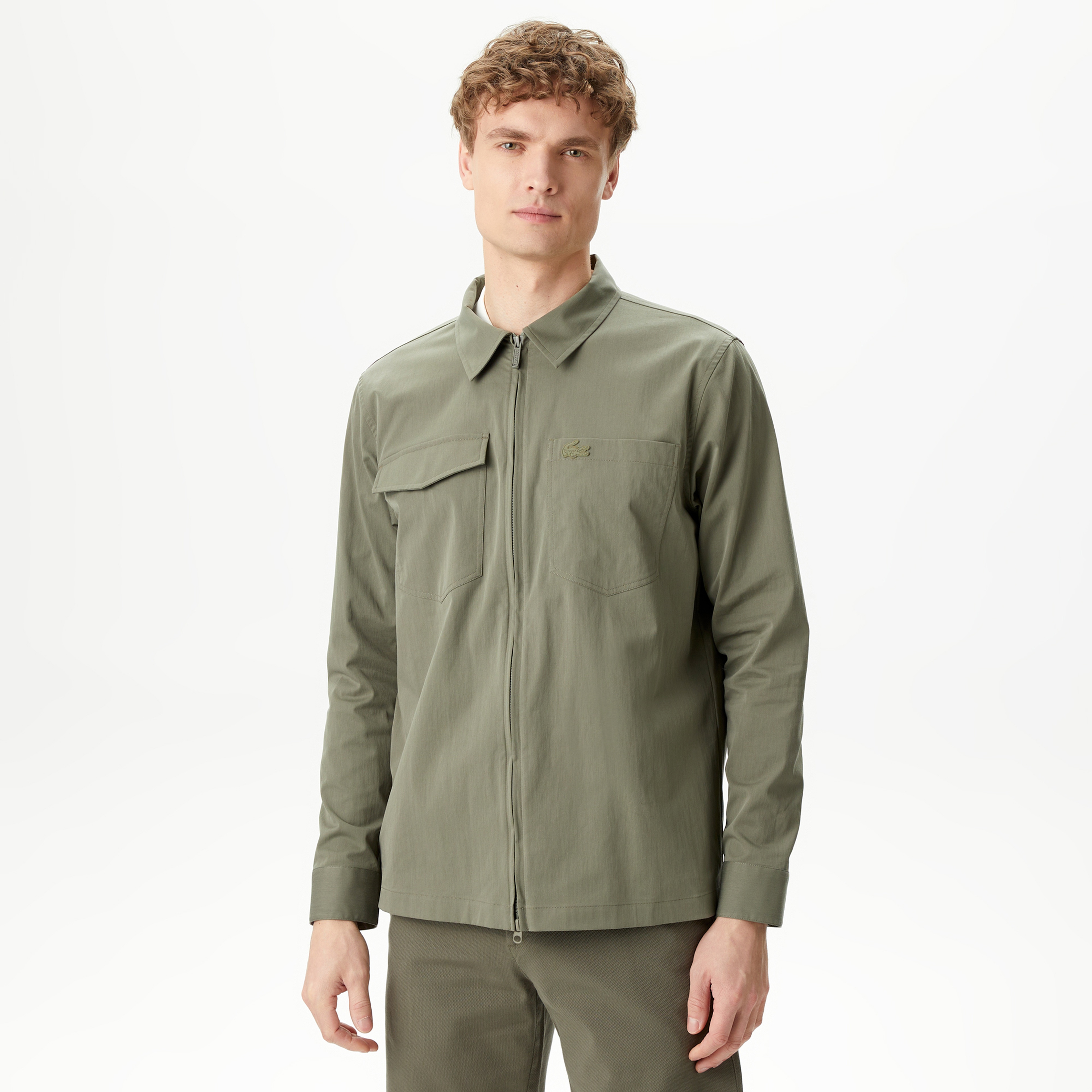 Erkek Relaxed Fit Yeşil Gömlek