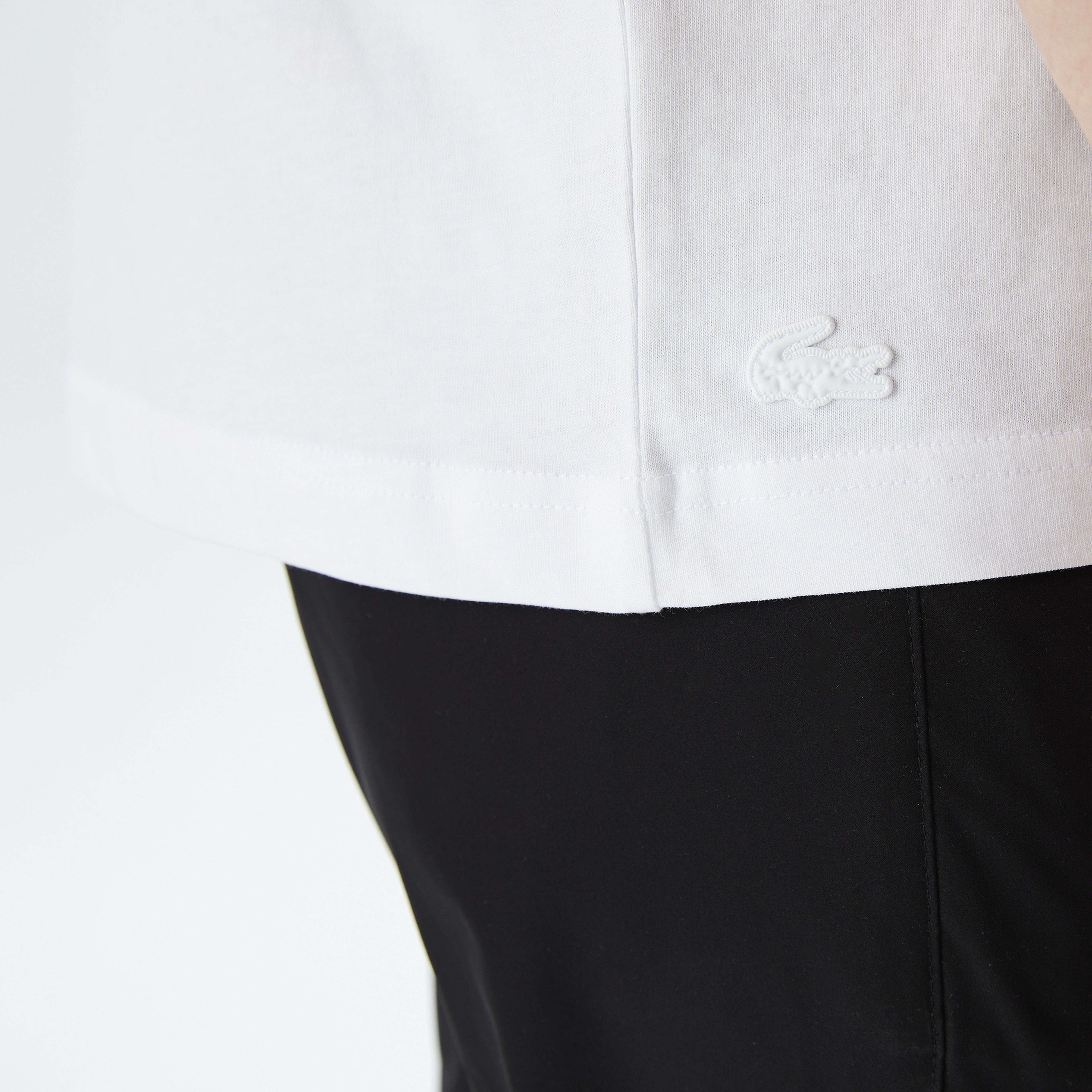 Erkek Relaxed Fit Bisiklet Yaka Baskılı Beyaz T-Shirt