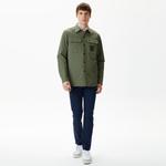 Erkek Regular Fit Baskılı Haki Gömlek