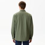 Erkek Regular Fit Baskılı Haki Gömlek