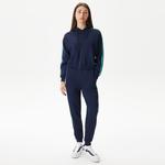 Kadın Relaxed Fit Kapüşonlu Lacivert Sweatshirt