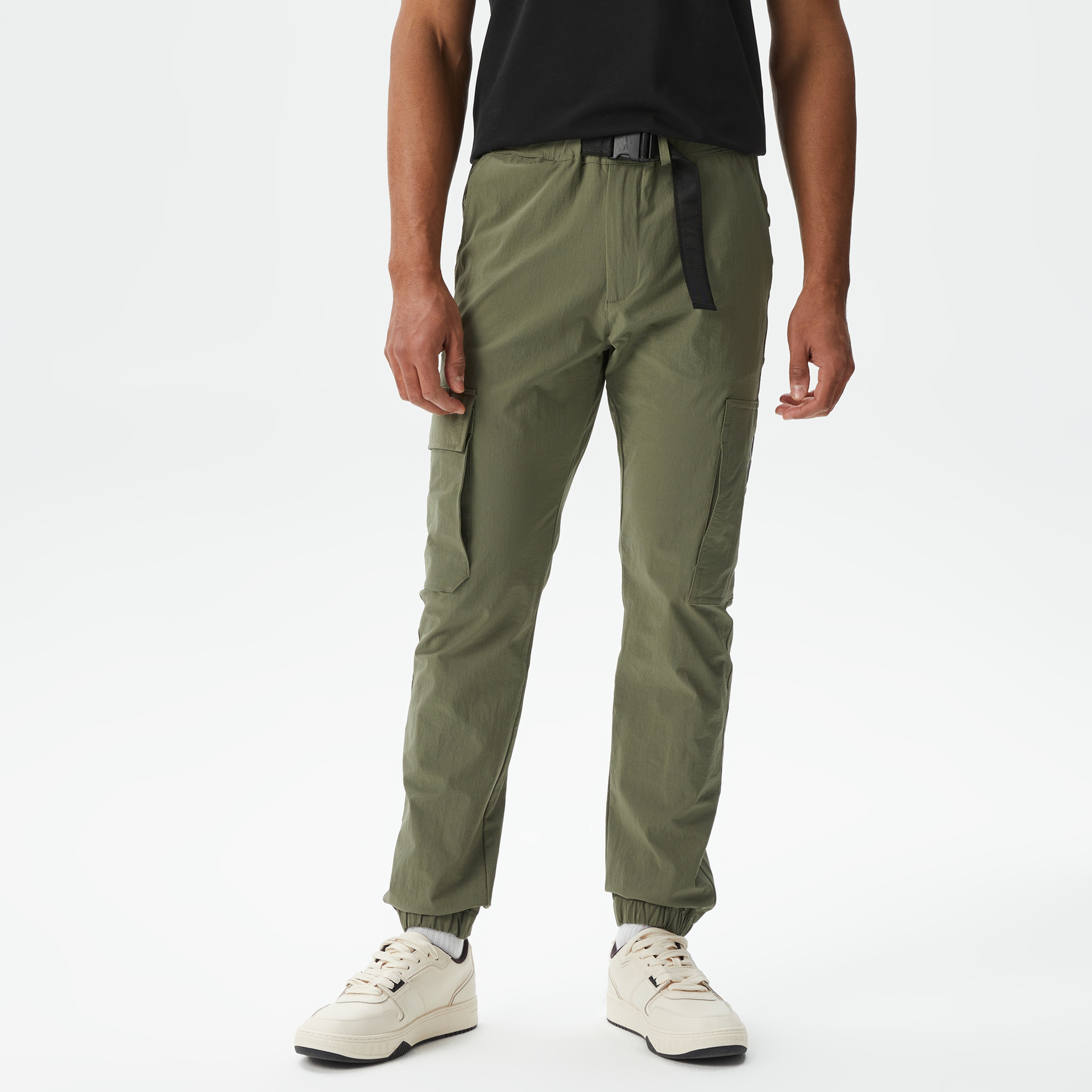 Erkek Relaxed Fit Haki Pantolon