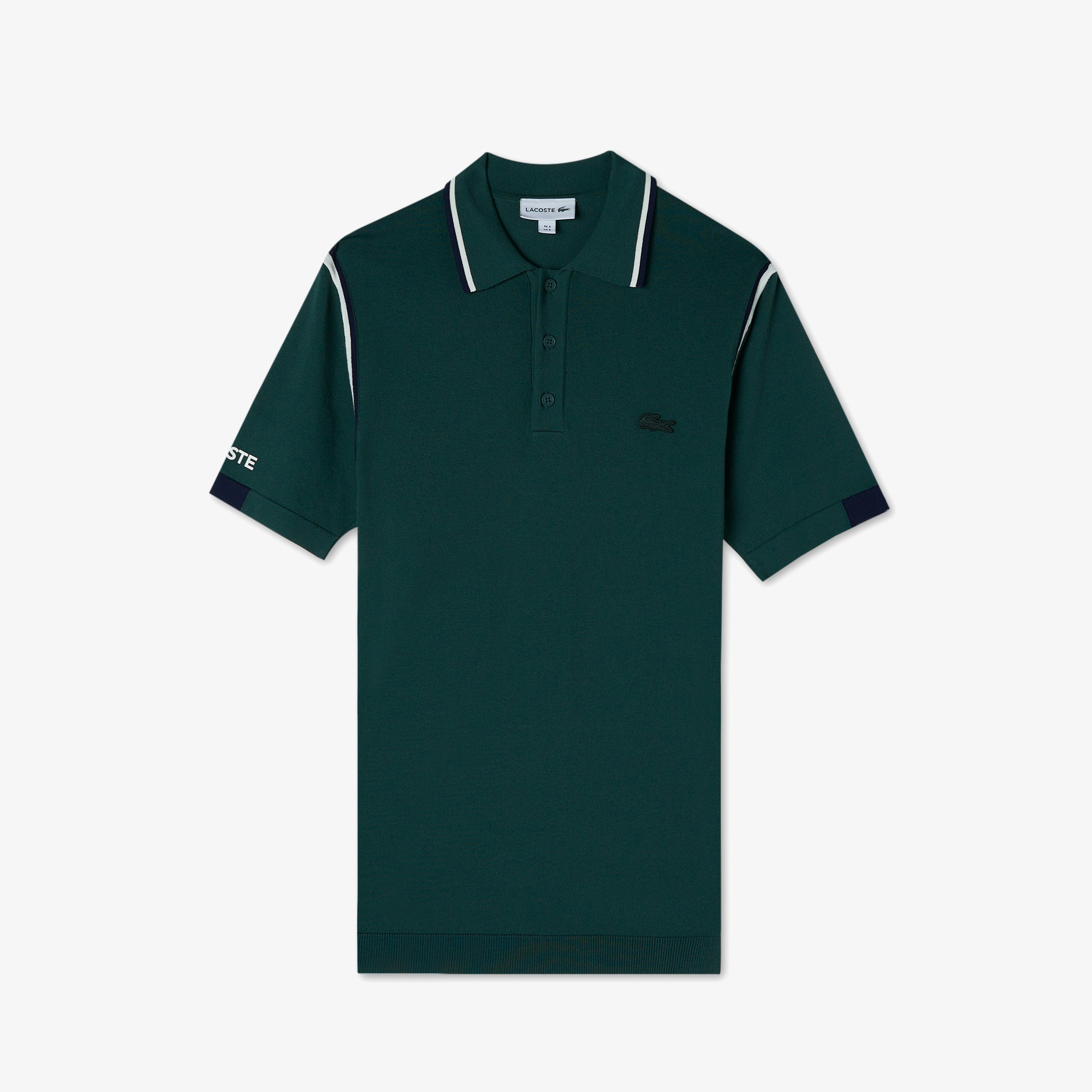 Erkek Regular Fit Polo Yaka Yeşil Triko