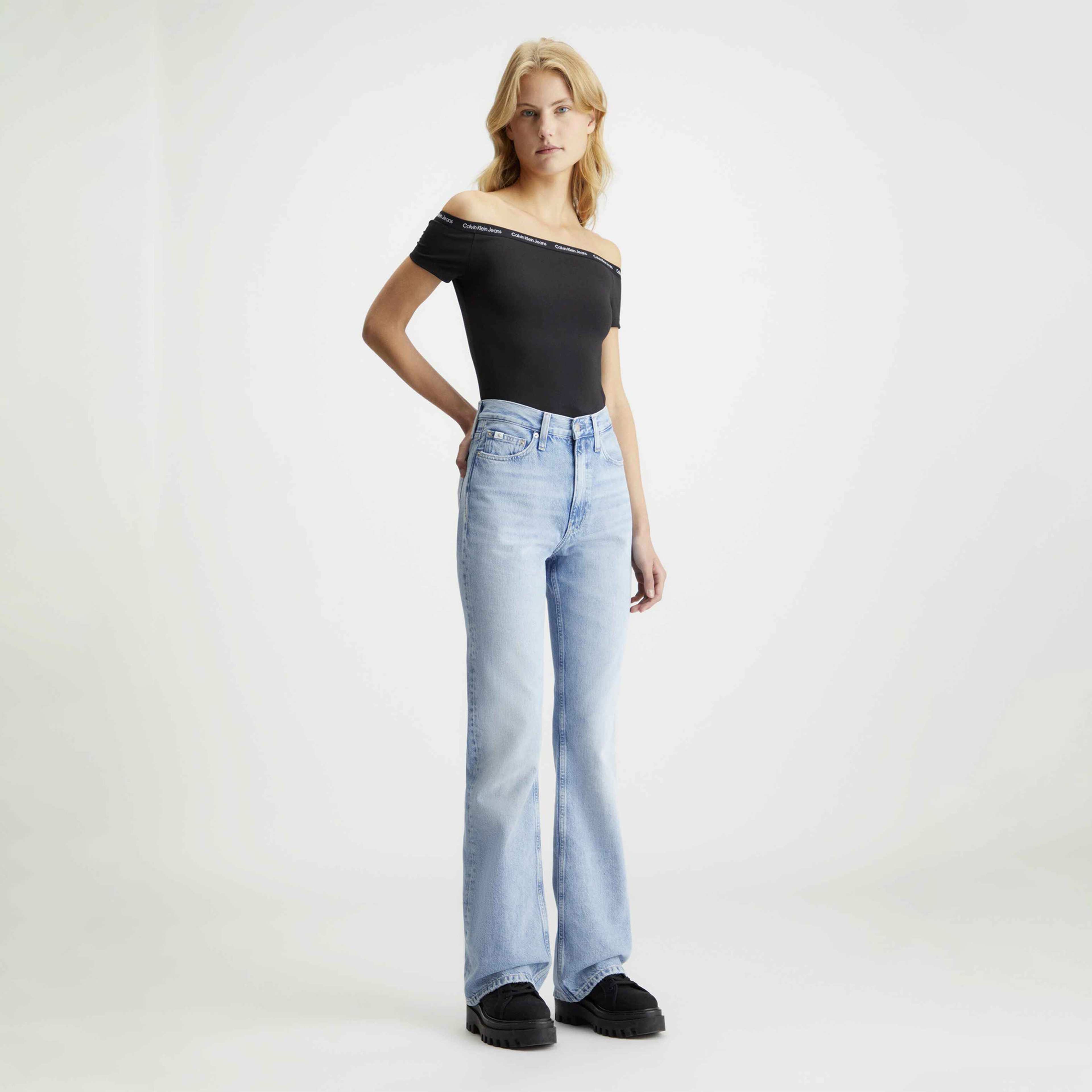 Calvin Klein Kadın Mavi Pantolon