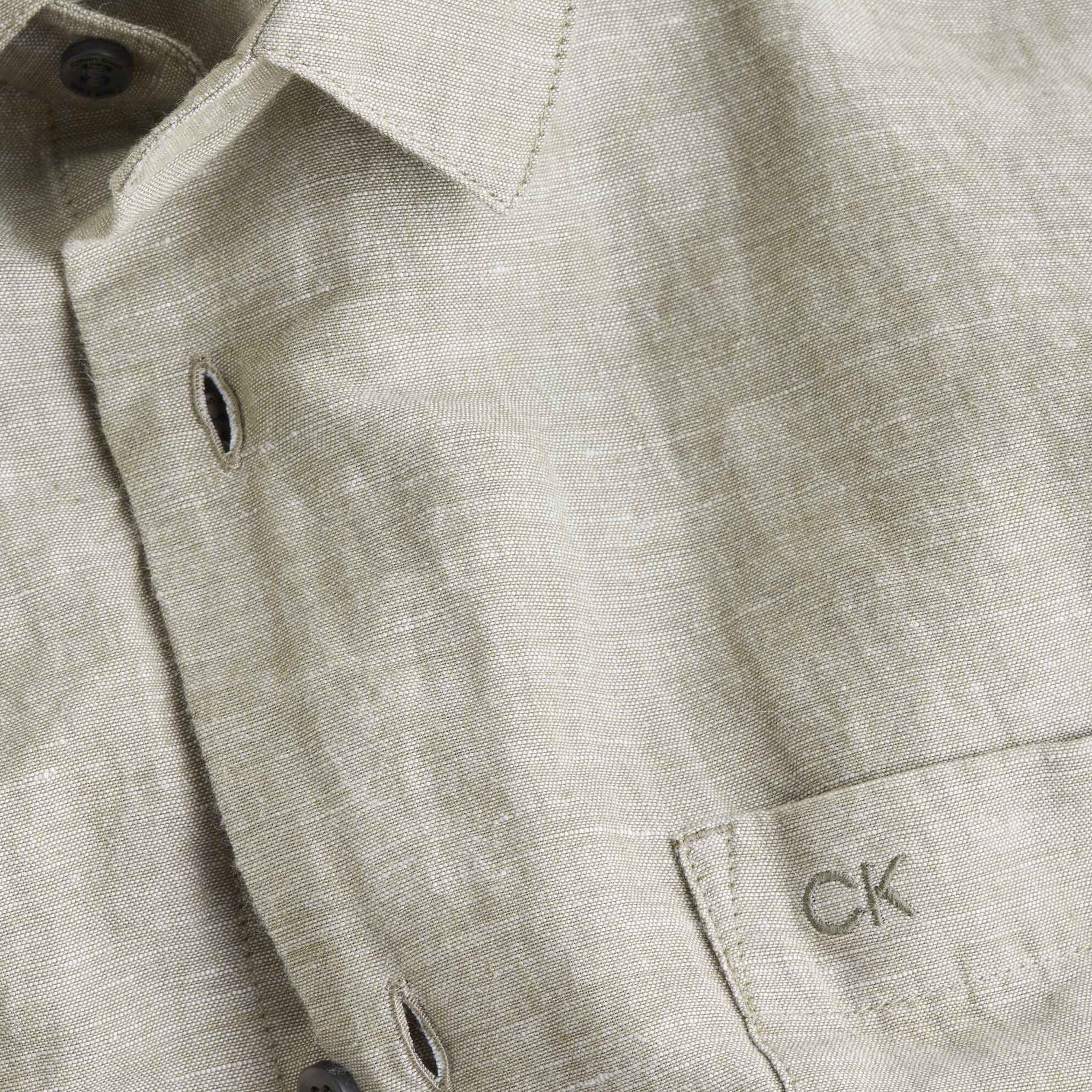 Calvin Klein Erkek Yeşil Gömlek