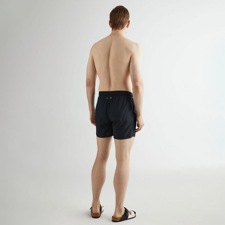 GANT Erkek Siyah Regular Fit Logolu Mayo Şort