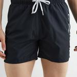 GANT Erkek Siyah Regular Fit Logolu Mayo Şort