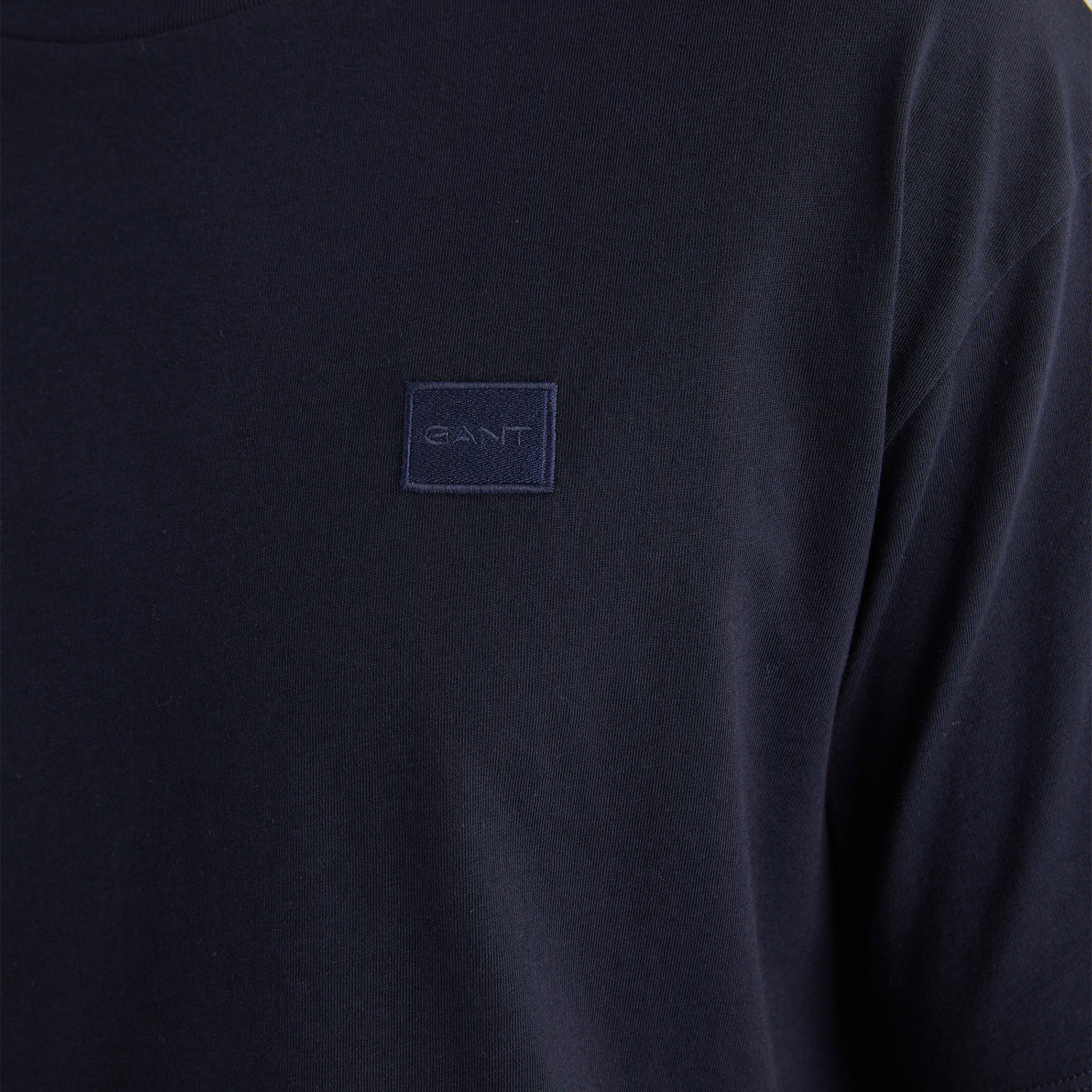 GANT Erkek Lacivert Relaxed Fit Bisiklet Yaka T-shirt