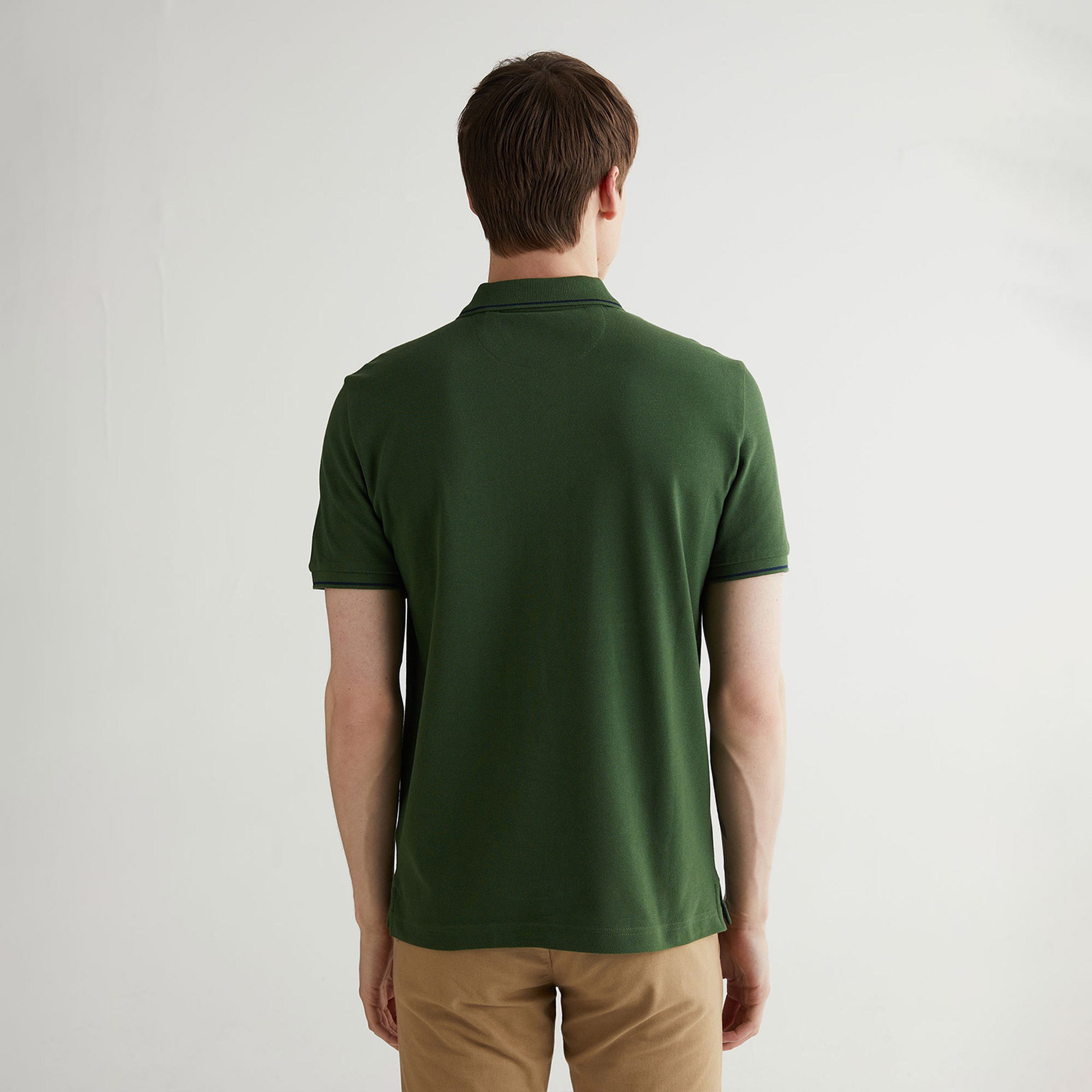 GANT Erkek Yeşil Regular Fit Polo