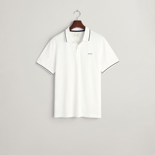 GANT Erkek Beyaz Regular Fit Polo