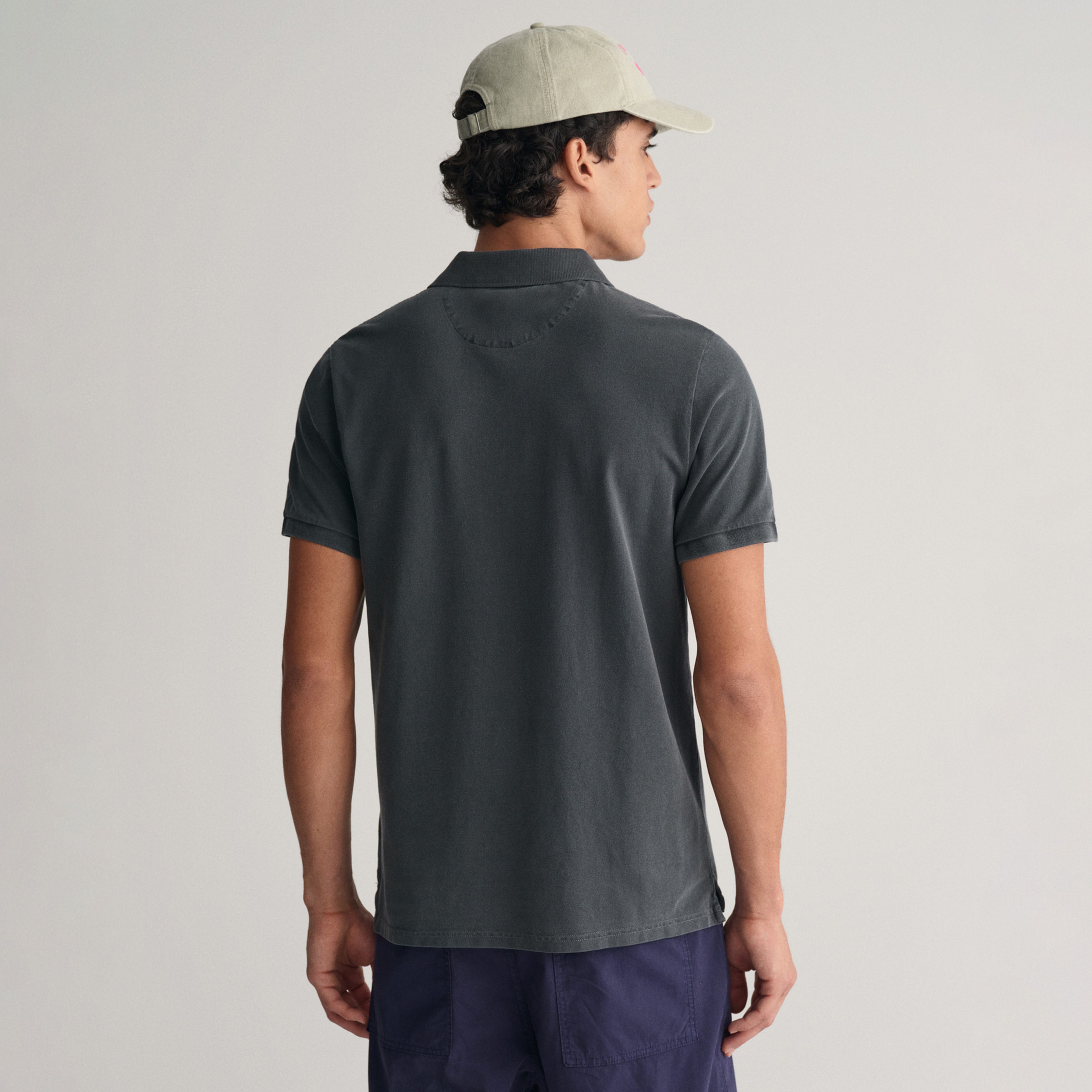 GANT Erkek Siyah Regular Fit Logolu Polo