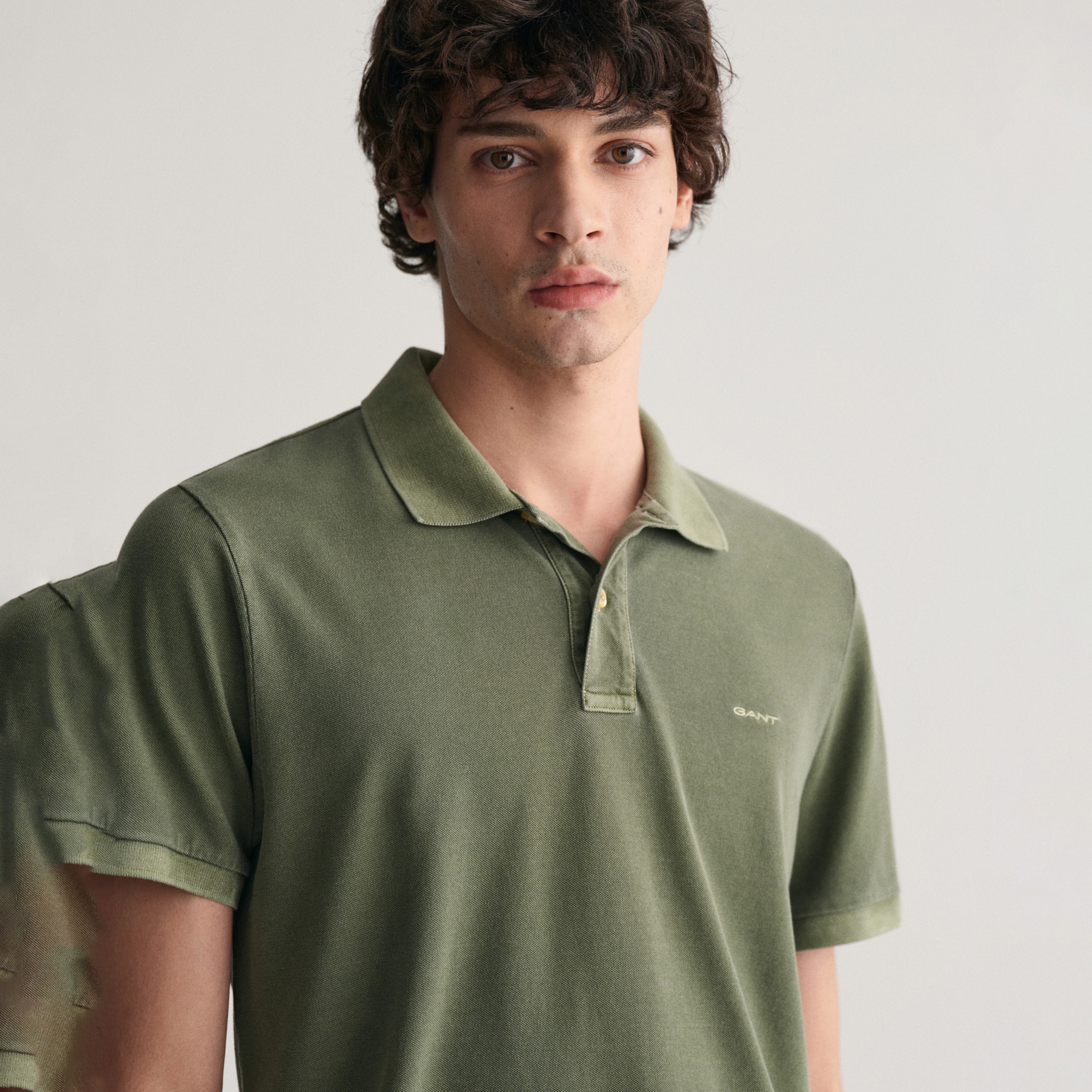 GANT Erkek Yeşil Regular Fit Logolu Polo