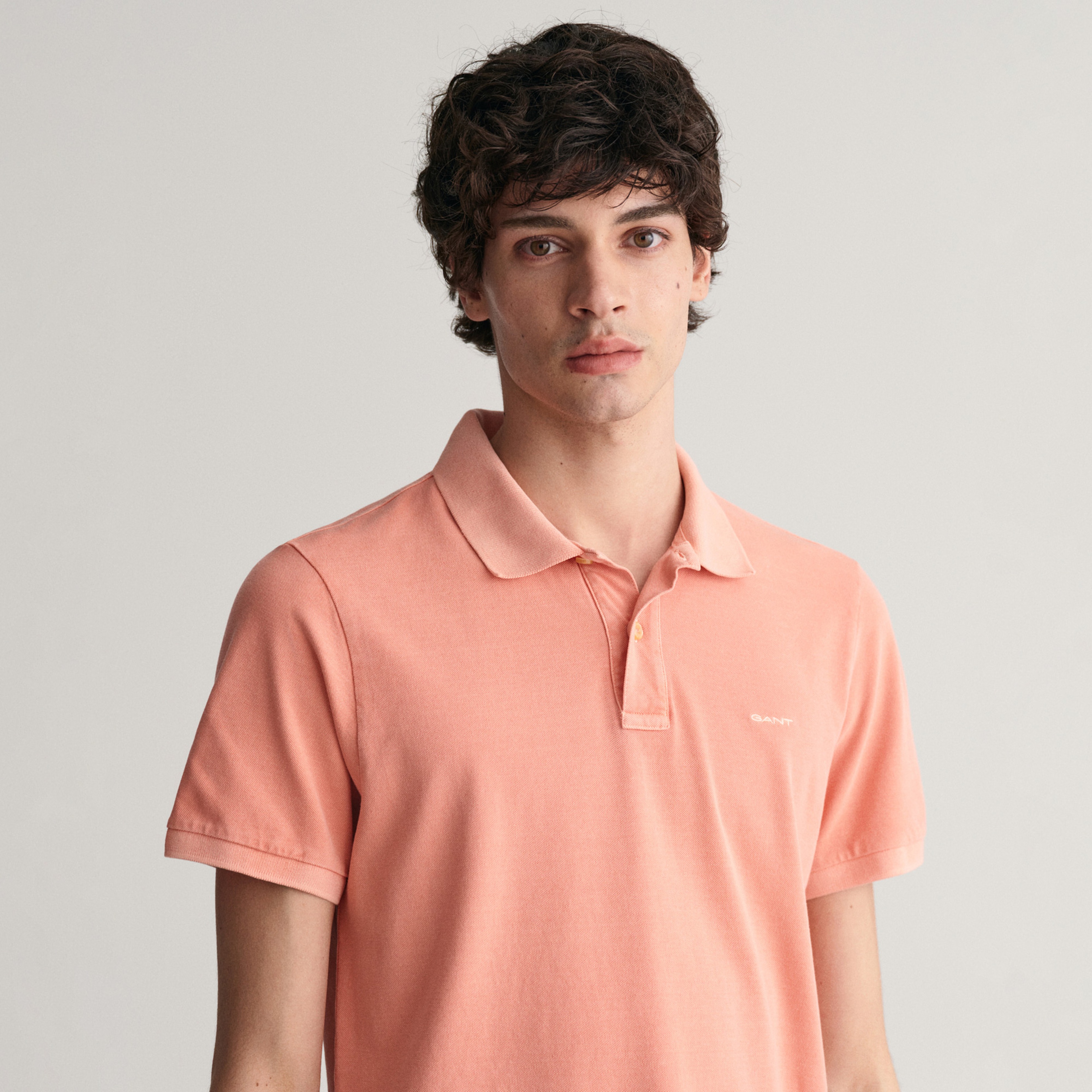 GANT Erkek Pembe Regular Fit Logolu Polo