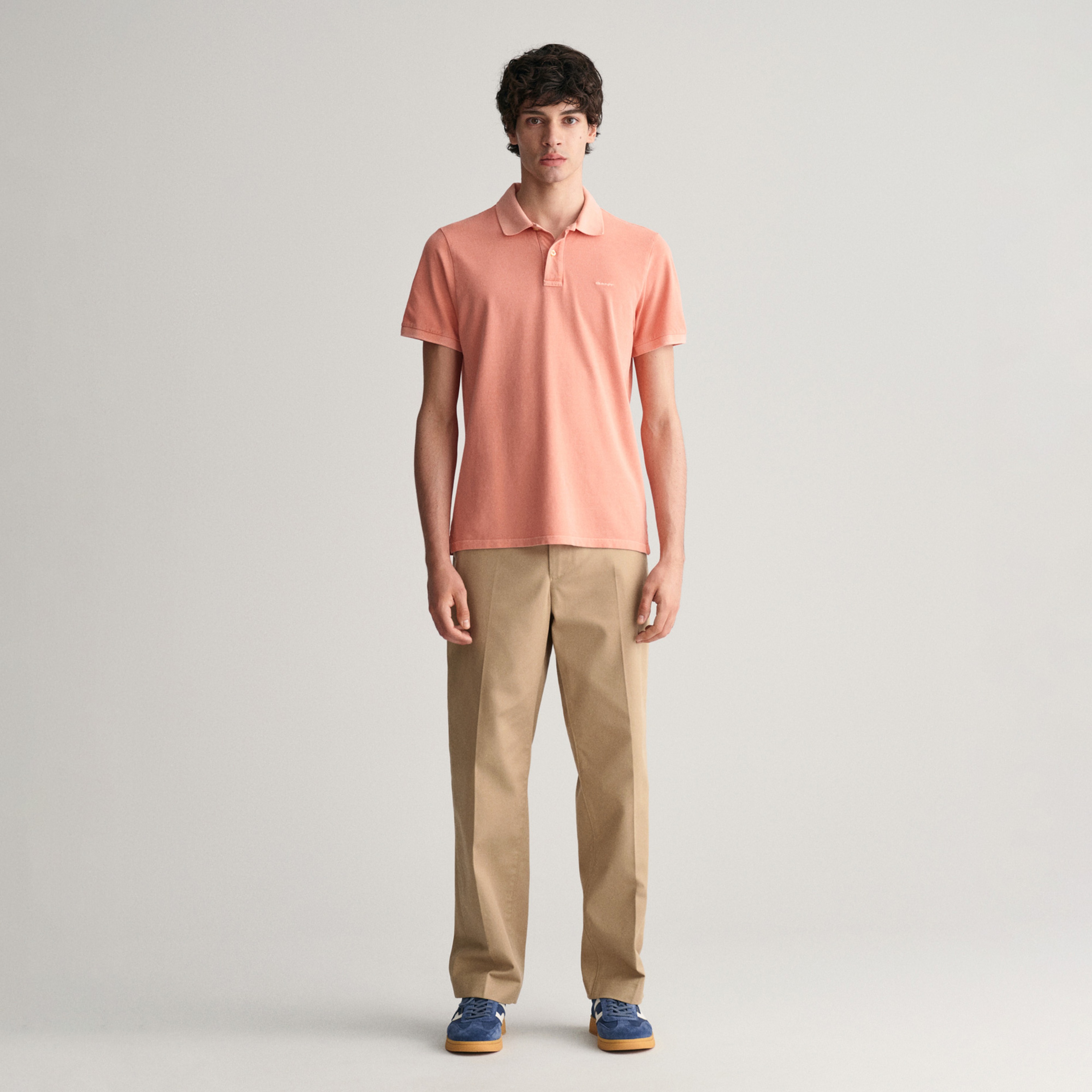 GANT Erkek Pembe Regular Fit Logolu Polo