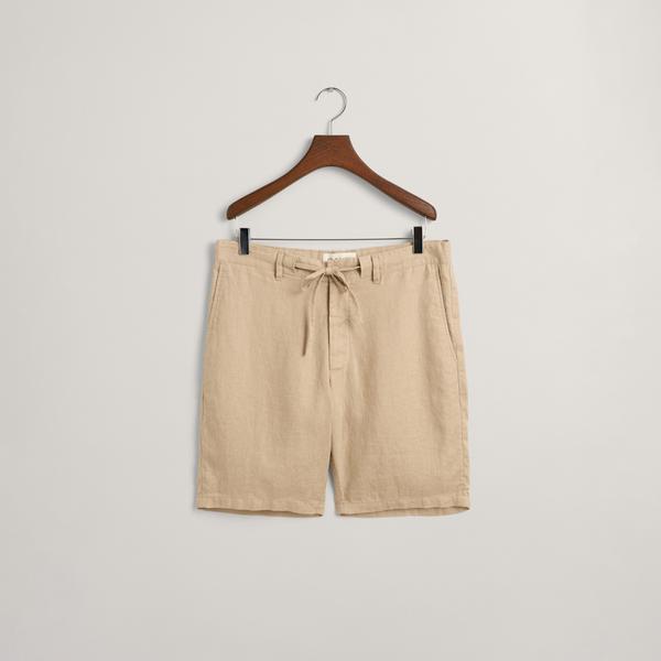 GANT Erkek Bej Relaxed Fit Keten Şort