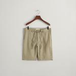 GANT Erkek Yeşil Relaxed Fit Keten Şort