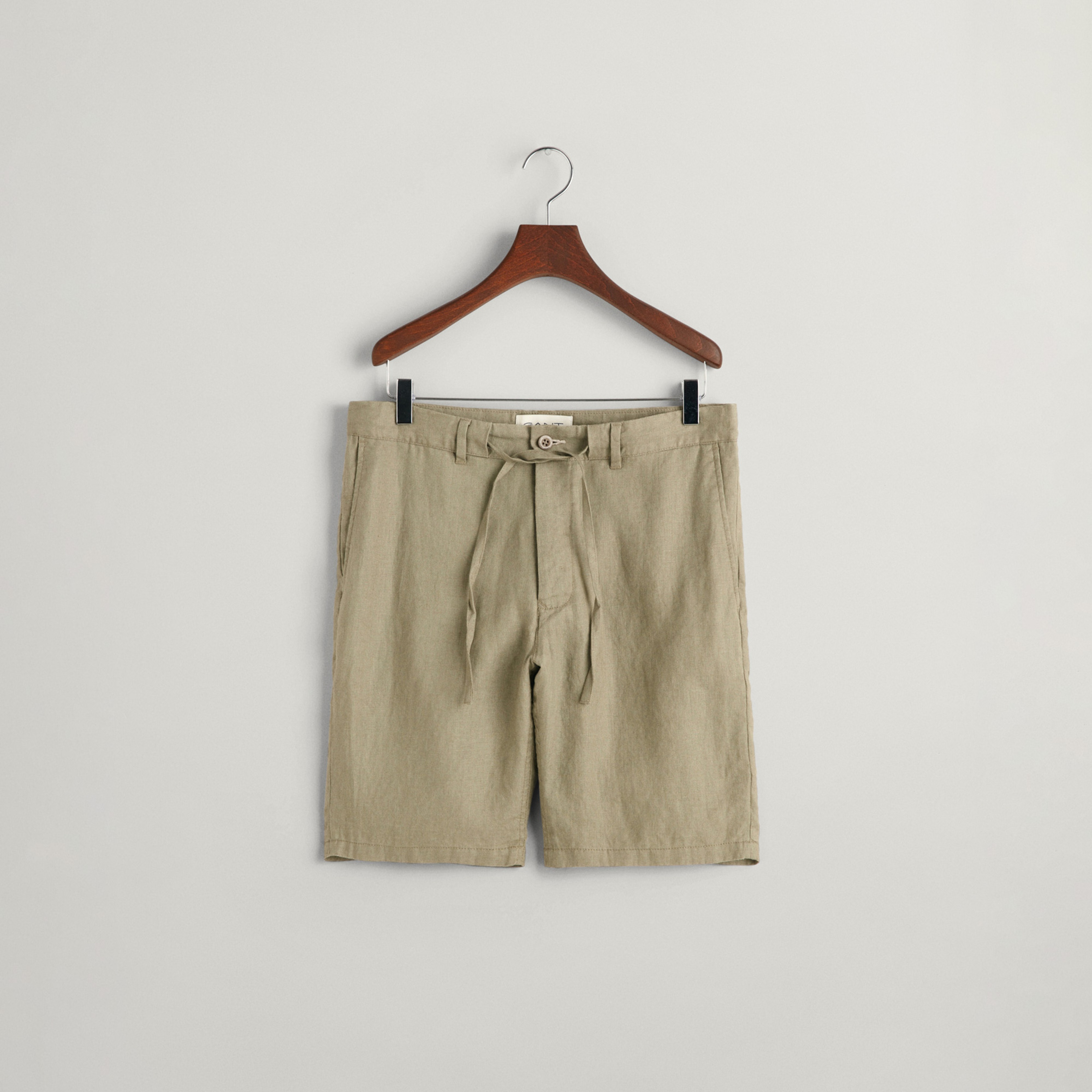 GANT Erkek Yeşil Relaxed Fit Keten Şort